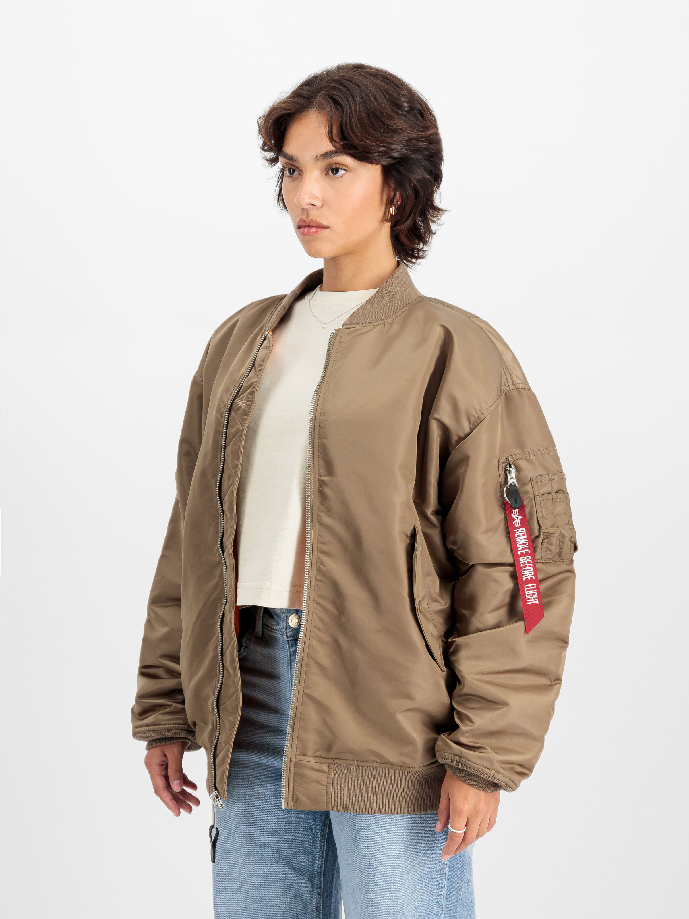 MA-1 Core Bomber Jacket Women taupe 108010_183_2_model_00002_194775