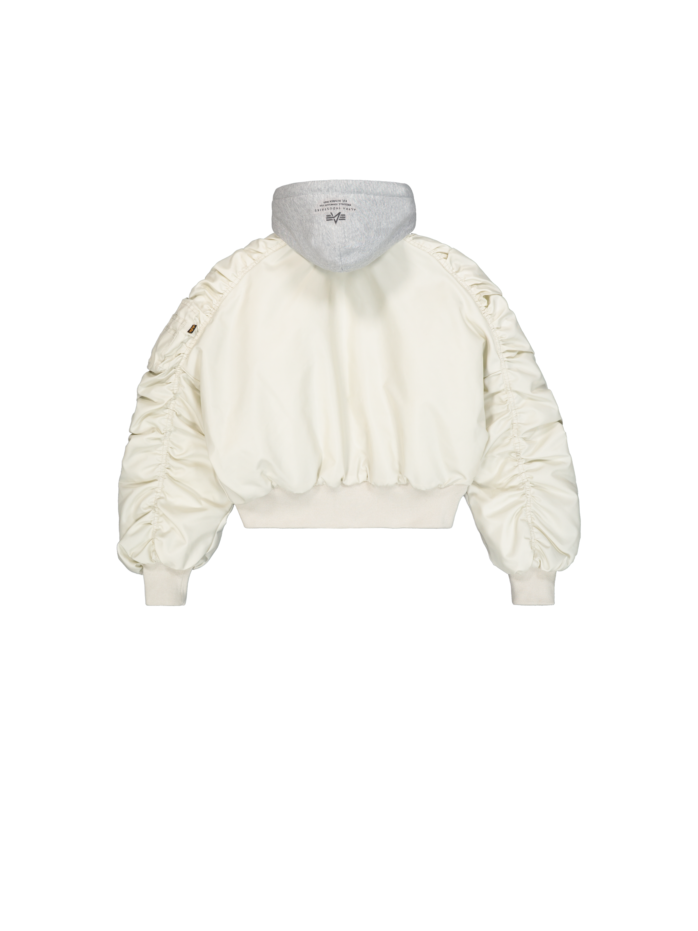 Short Hooded Light Bomber Jacket Women stone 266000_10_1_flatlay_00002_200194