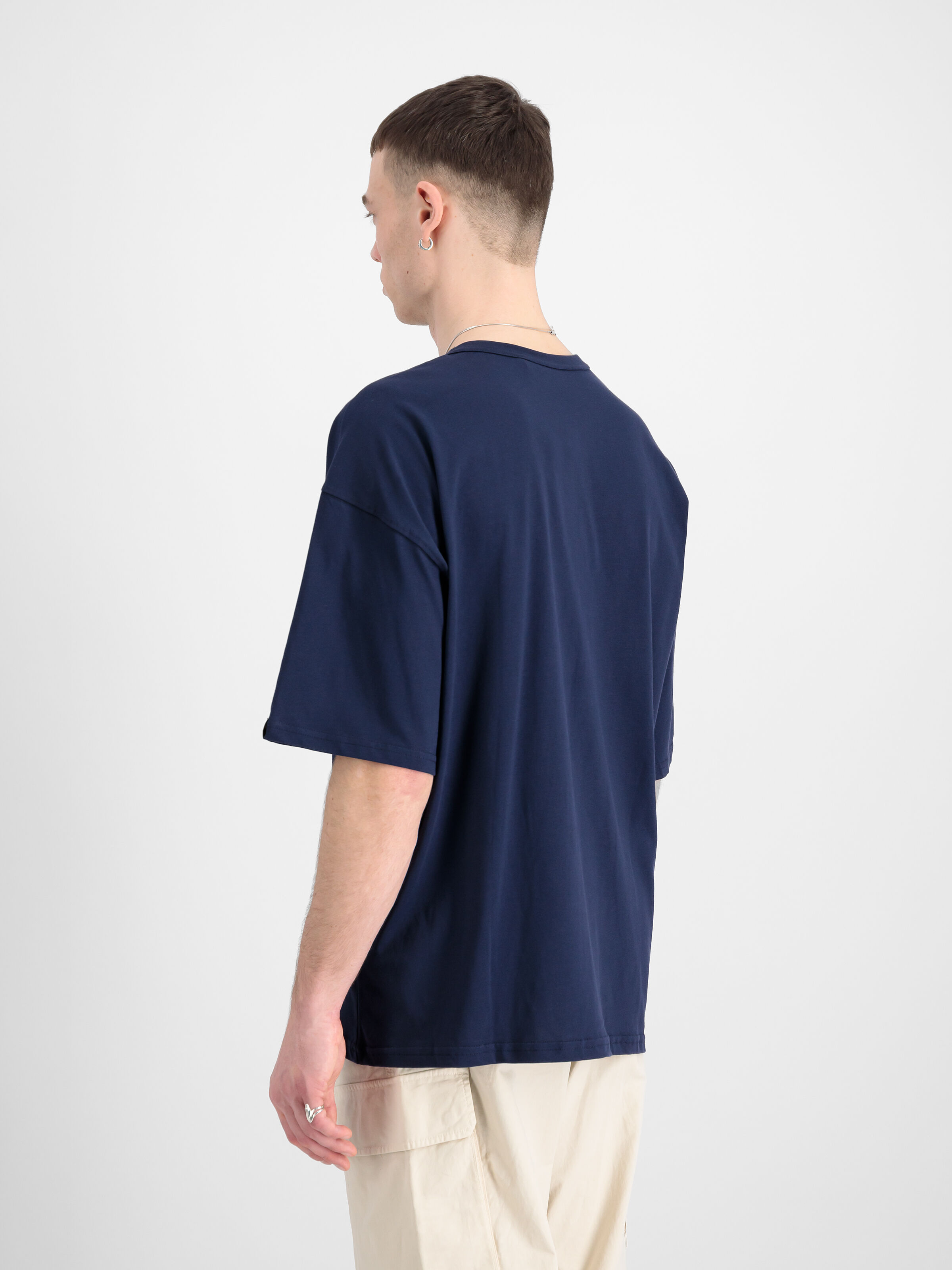 Alpha Essentials Rubber Logo T-Shirt ultra navy 146504_697_2_model_00004_99682