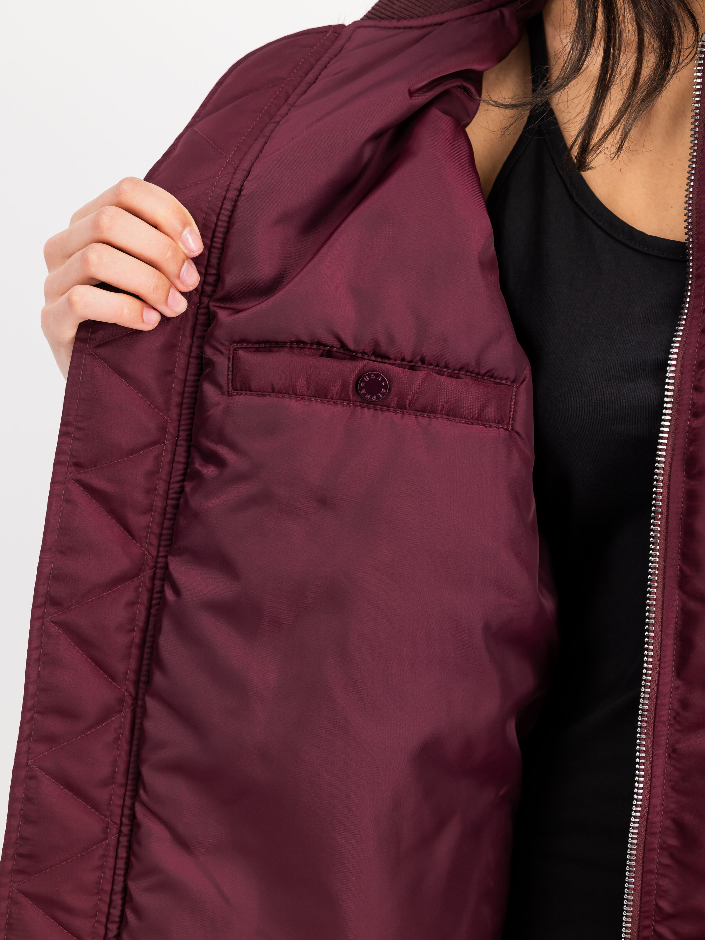 MA-1 Coat Bomber Jacket Women dark cherry 258011_608_3_detail_00002_165293
