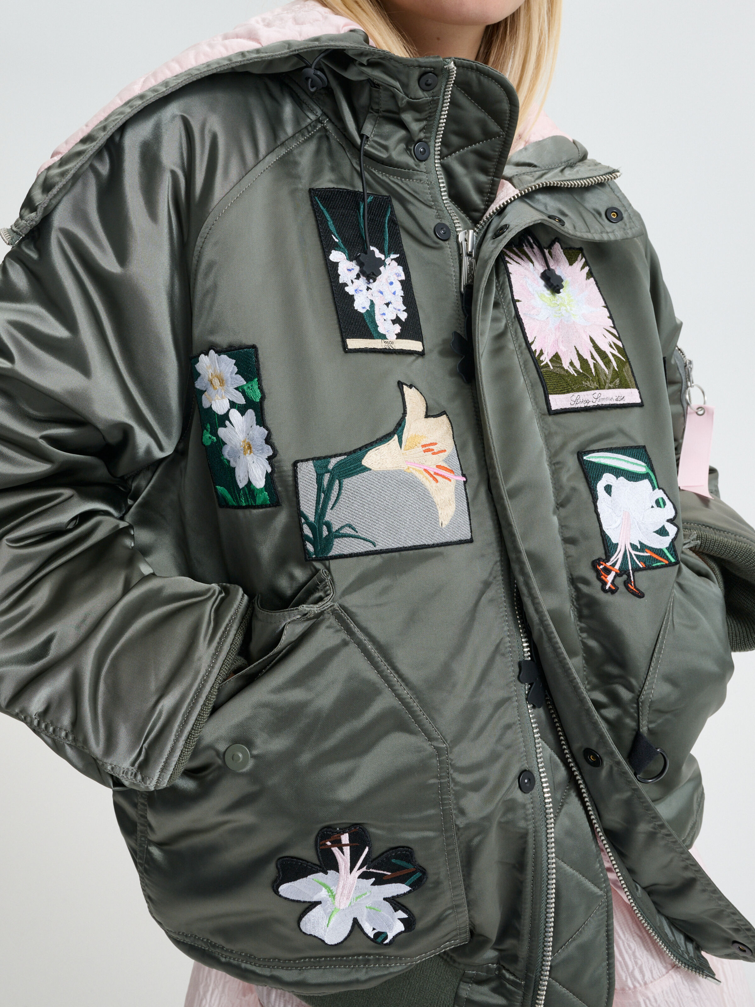 ALPHA x CECILIE BAHNSEN N-2B Patch OS Winter Jacket vintage green 766020_432_3_detail_00002_215757