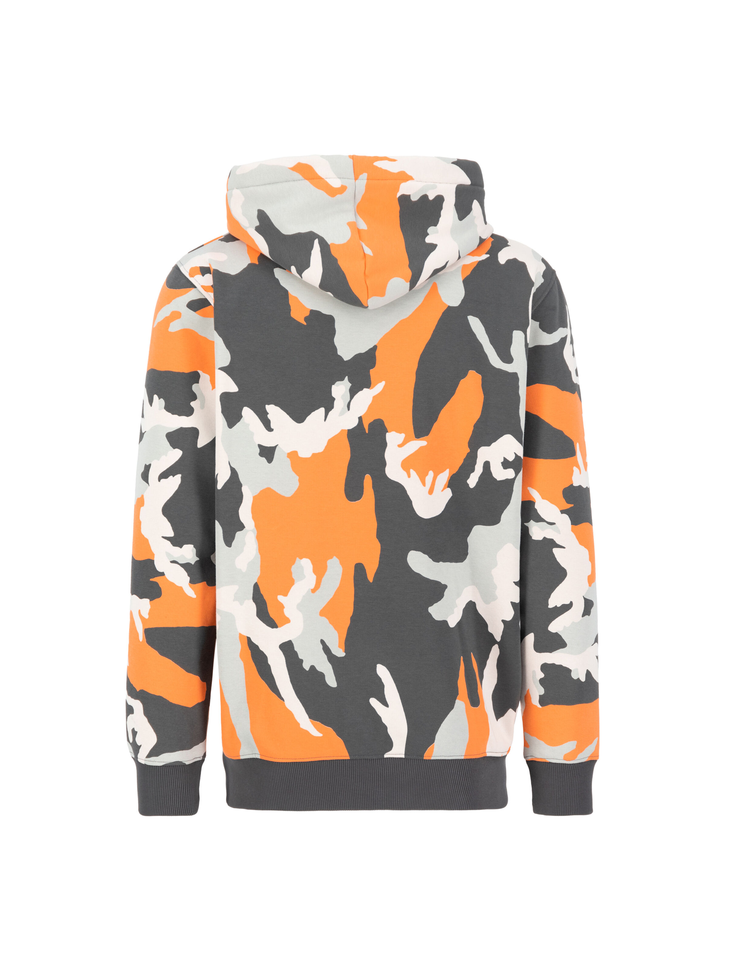 Basic Big Logo Camo PP Zip Hoodie orange grey camo 178325CPP_731_002_182236