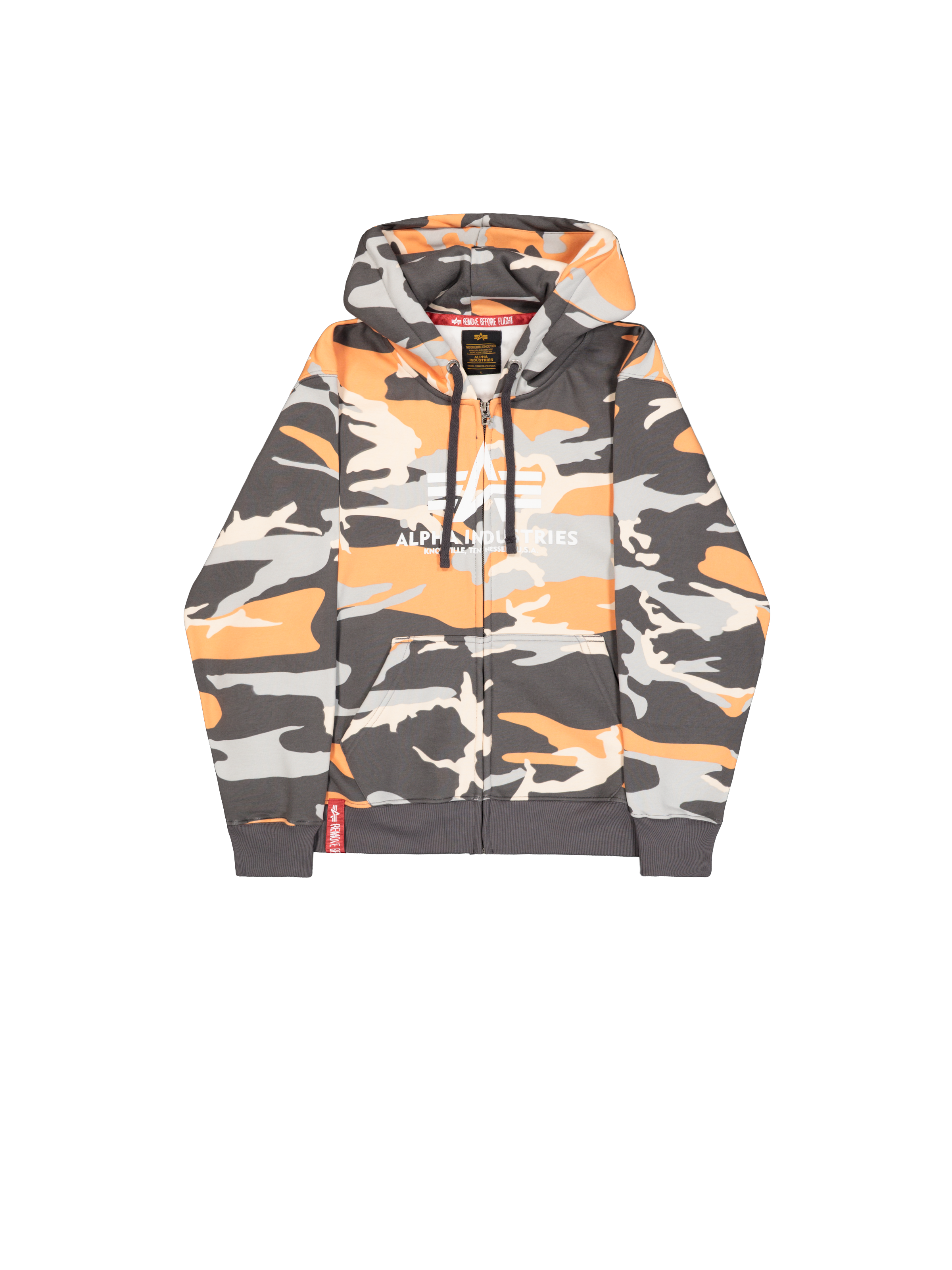 Basic Big Logo Camo PP Zip Hoodie orange grey camo 178325CPP_731_1_flatlay_00001_221682.png