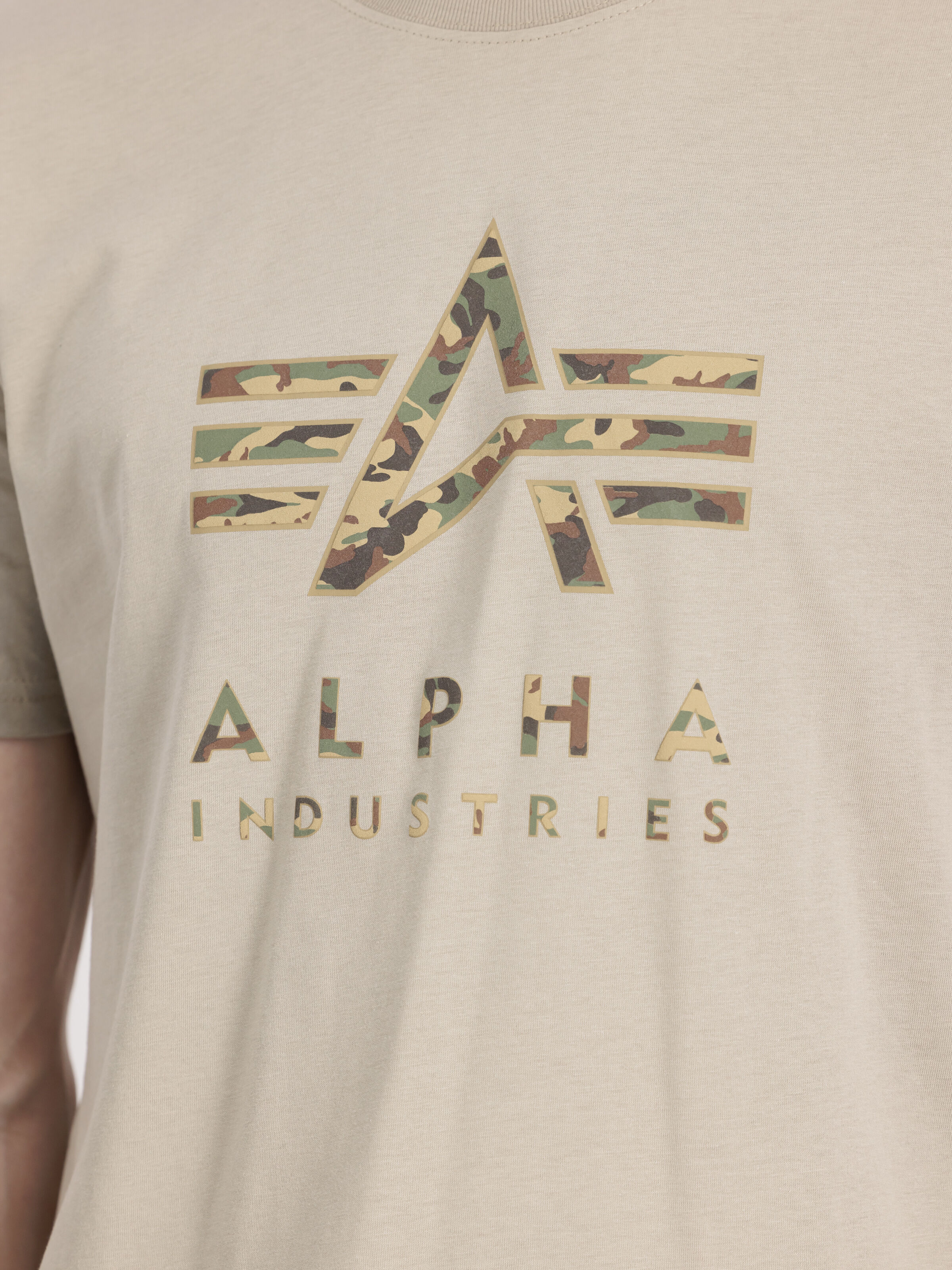 Camo Puff Print T-Shirt vintage sand 146506_679_3_detail_00001_129926