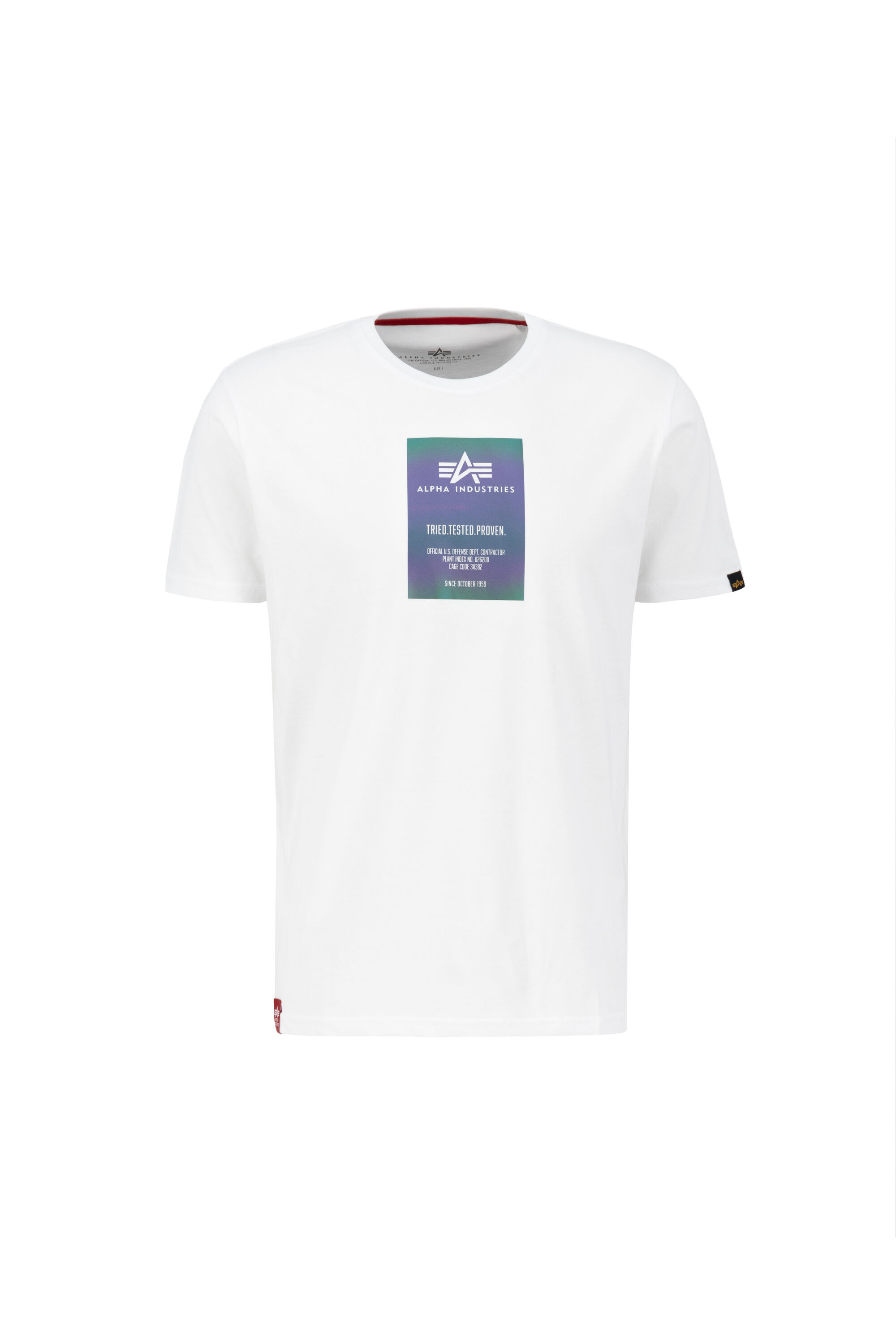 Rainbow Reflective Label T-Shirt white 126501RR_09_001_2_122829