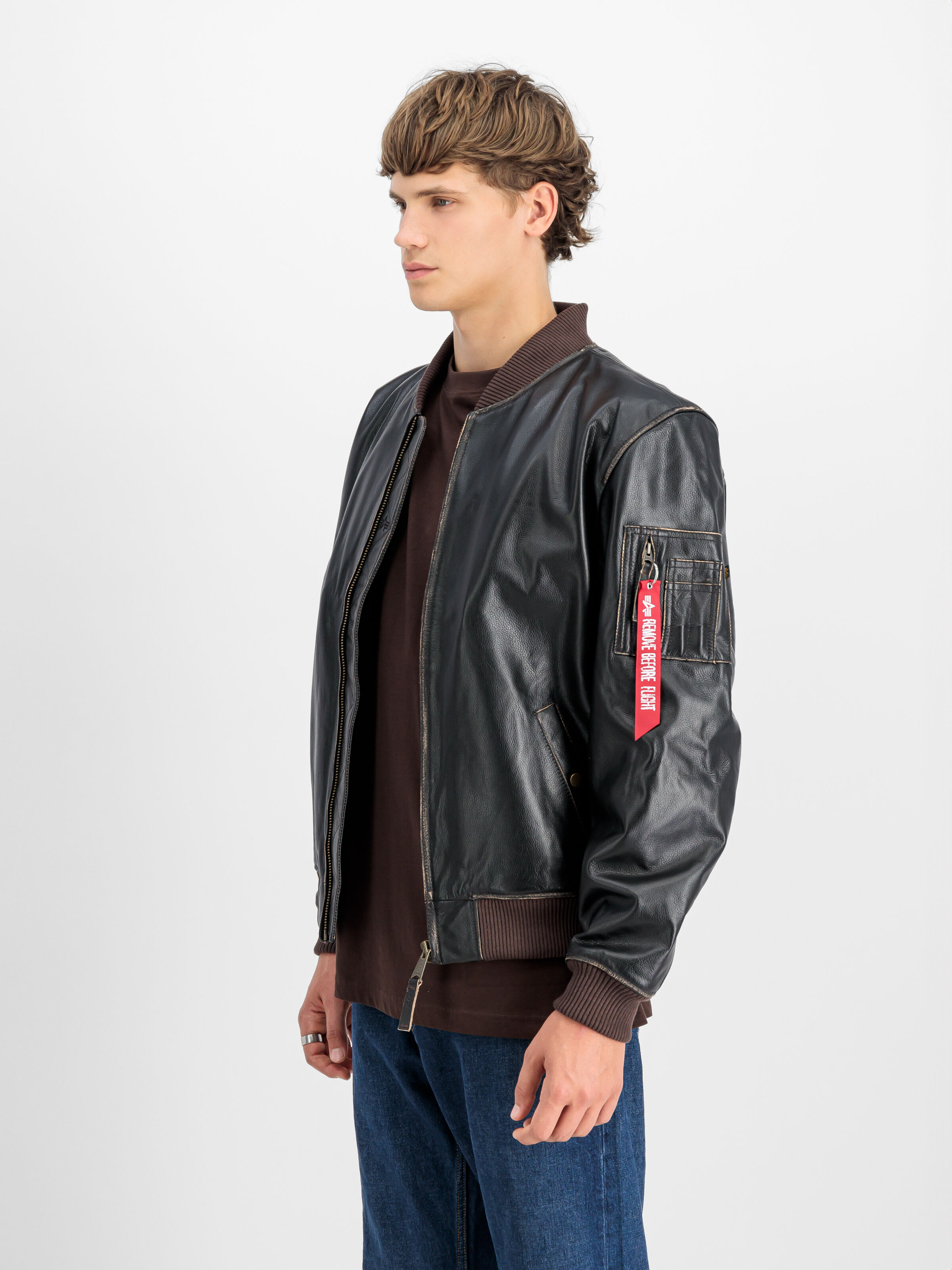 MA-1 Leather LF Bomber Jacket vintage brown 138121_250_2_model_00003_106025