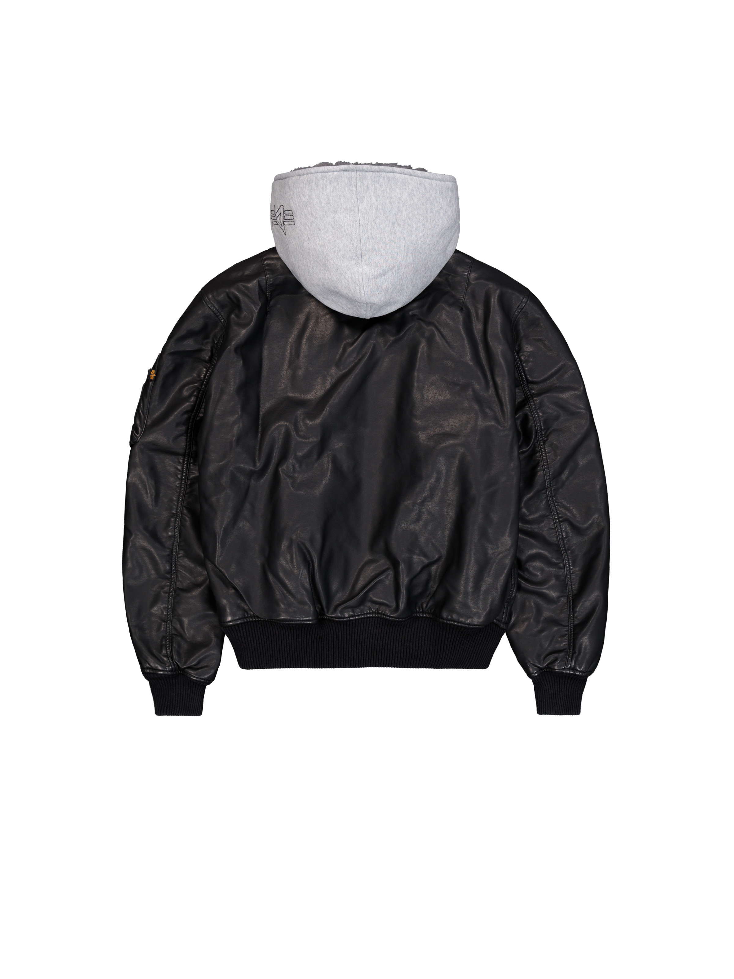 MA-1 D-Tec Faux Leather Bomber Jacket black/grey 123106_198_1_flatlay_00002_125001