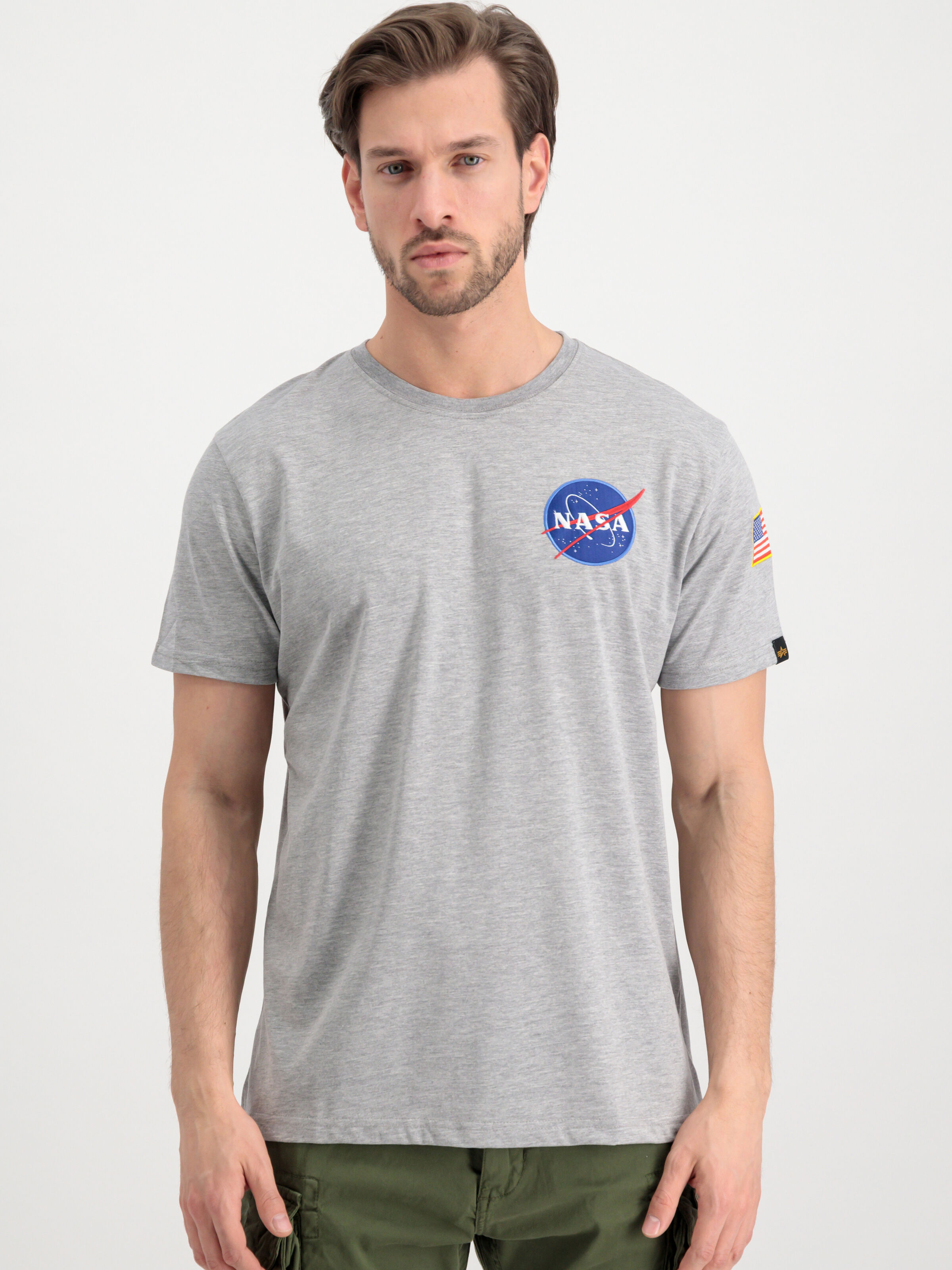 Space Shuttle T-Shirt grey heather 176507_17_alpha_industries_space_shuttle_t_001_182805