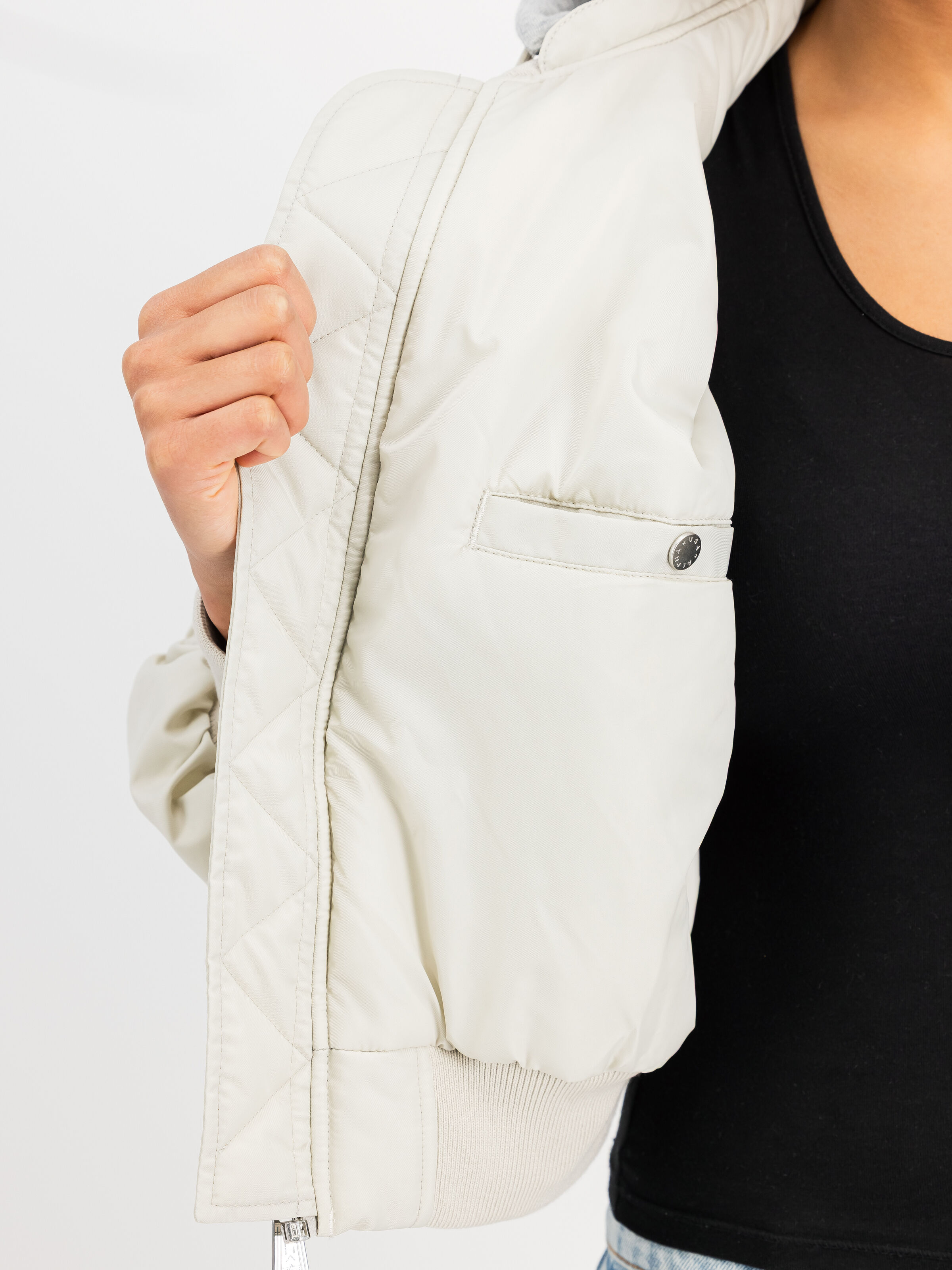 Short Hooded Light Bomber Jacket Women stone 266000_10_3_detail_00001_202262