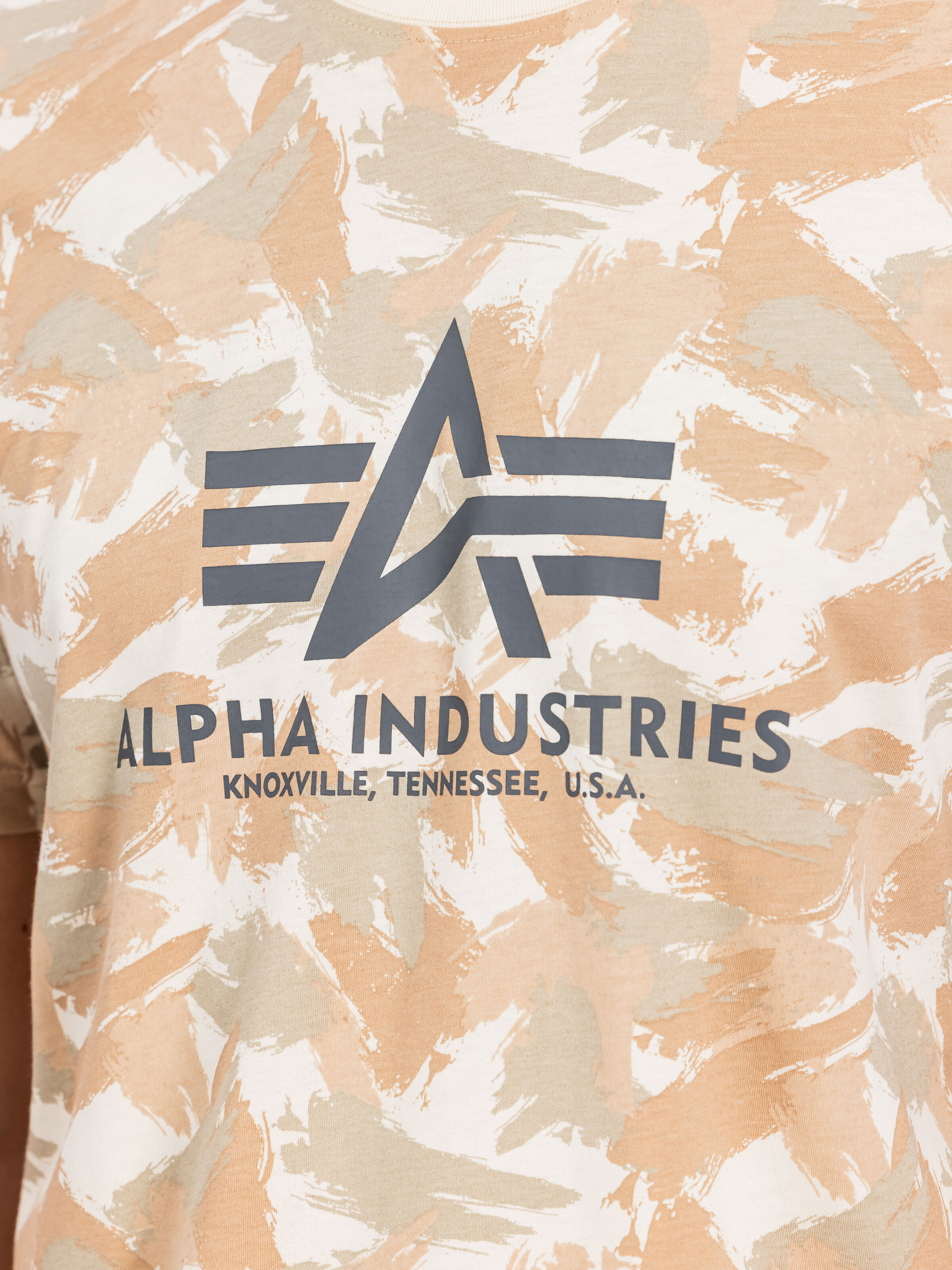Basic Big Logo Camo T-Shirt sand camo 100501C_699_3_detail_00001_183524
