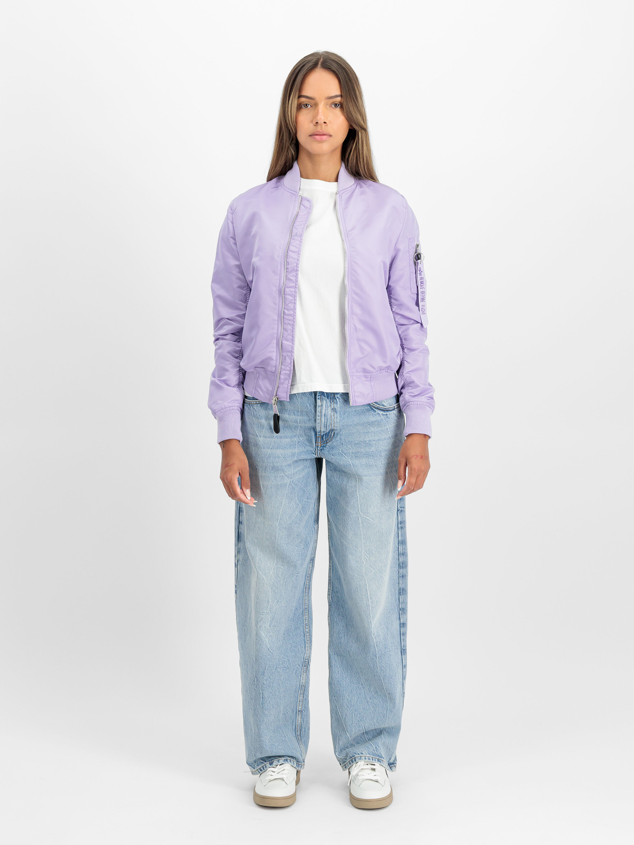 MA-1 VF Light Bomber Jacket Women pale violet 156001_664_2_model_00001_192524