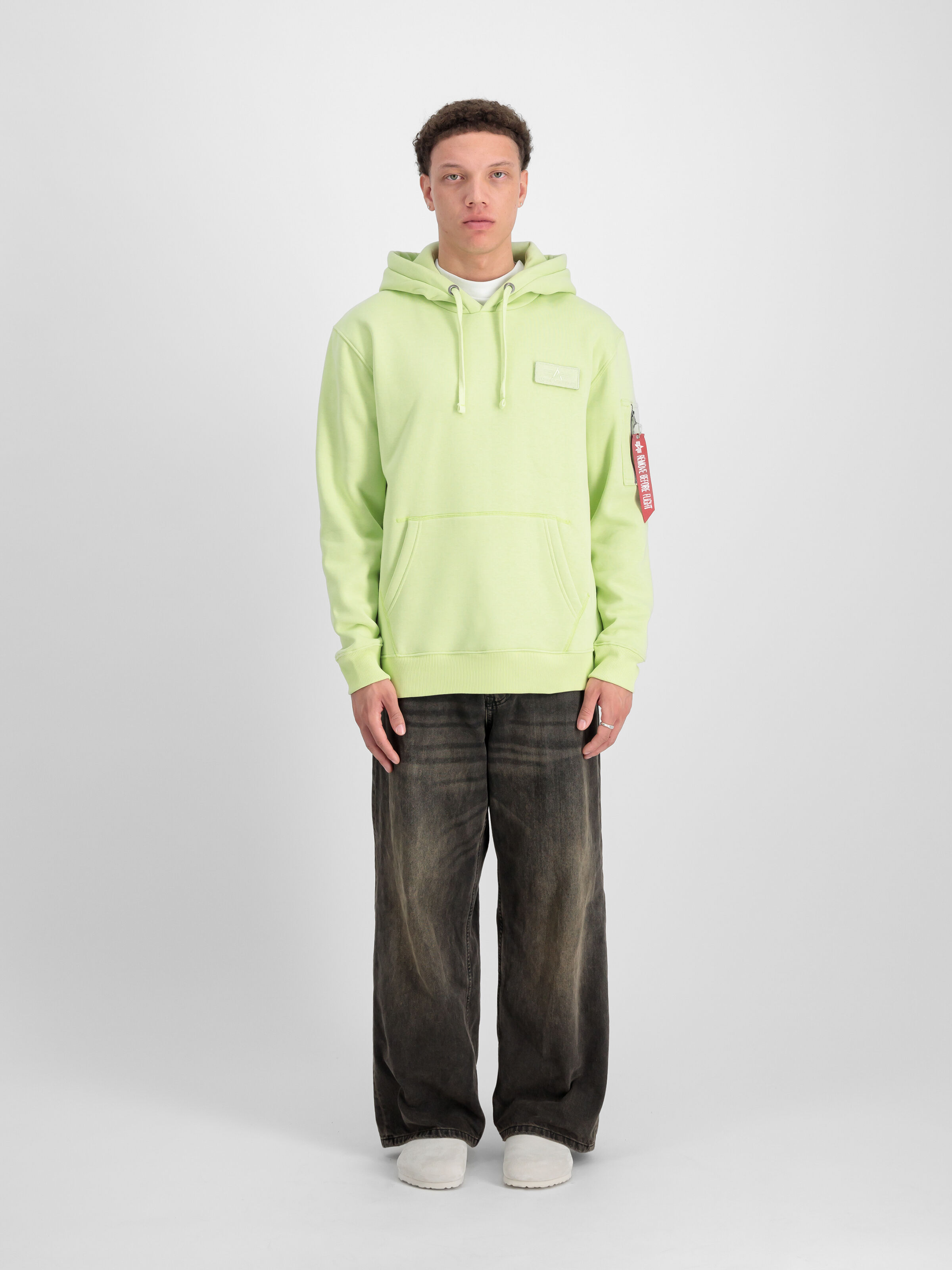 Red Stripe Hoodie Arctic Lime 178314_722_2_model_00001_129322