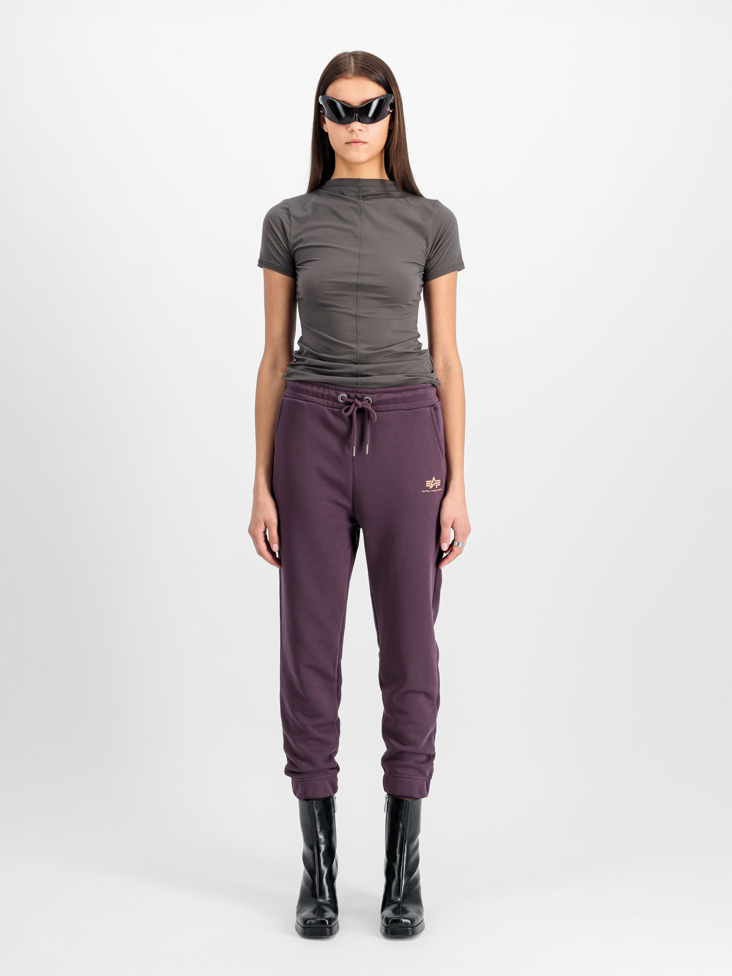 Basic Small Logo Jogger Women Plum 116051_719_2_model_00001_103797
