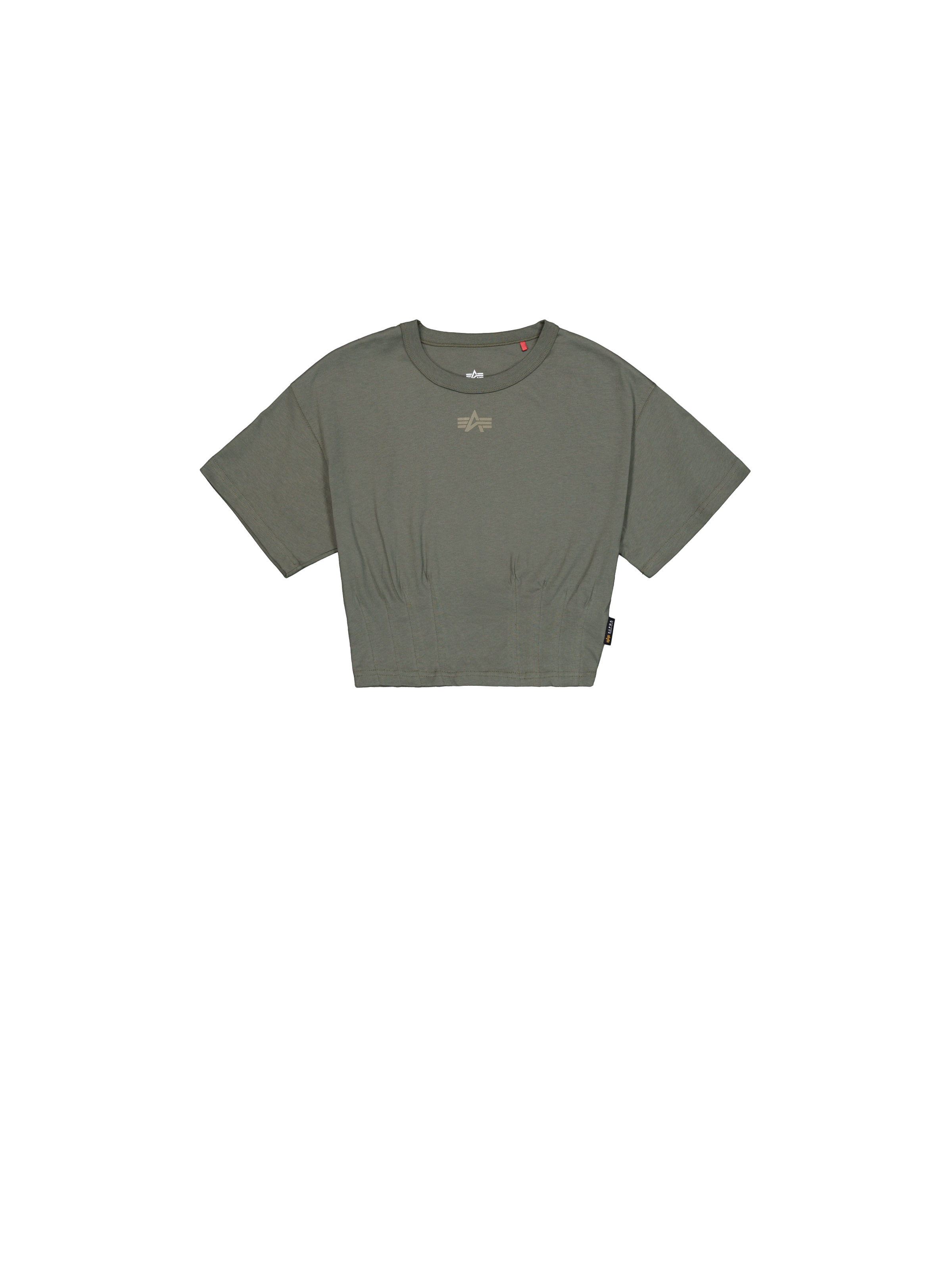 Waisted T-Shirt Women dark olive
