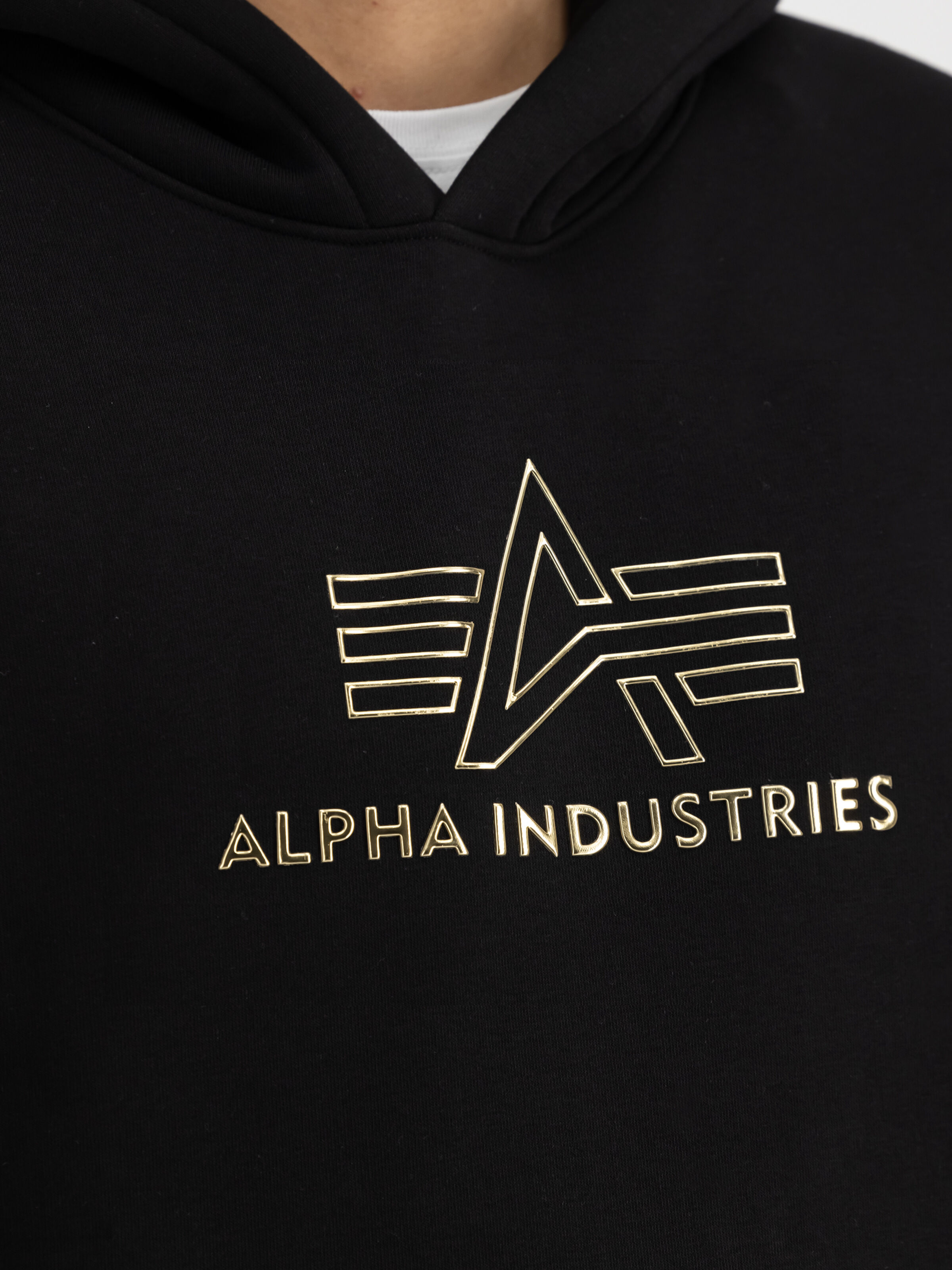 Basic Big Logo TPU Hoodie black/shiny gold 148346_533_3_detail_00001_117133