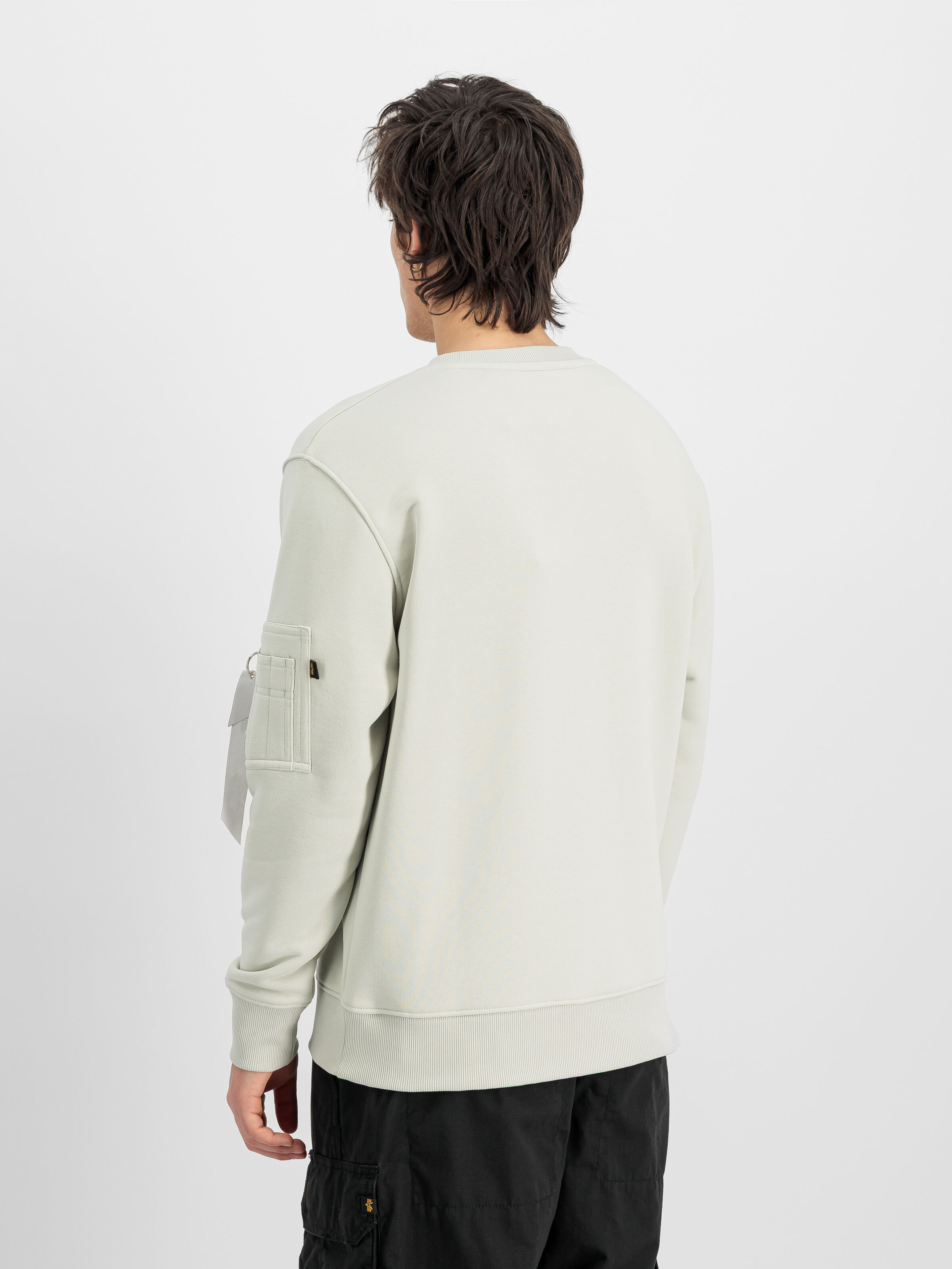 Dye To Match Mid Logo Sweatshirt stone 268303_10_2_model_00003_232215