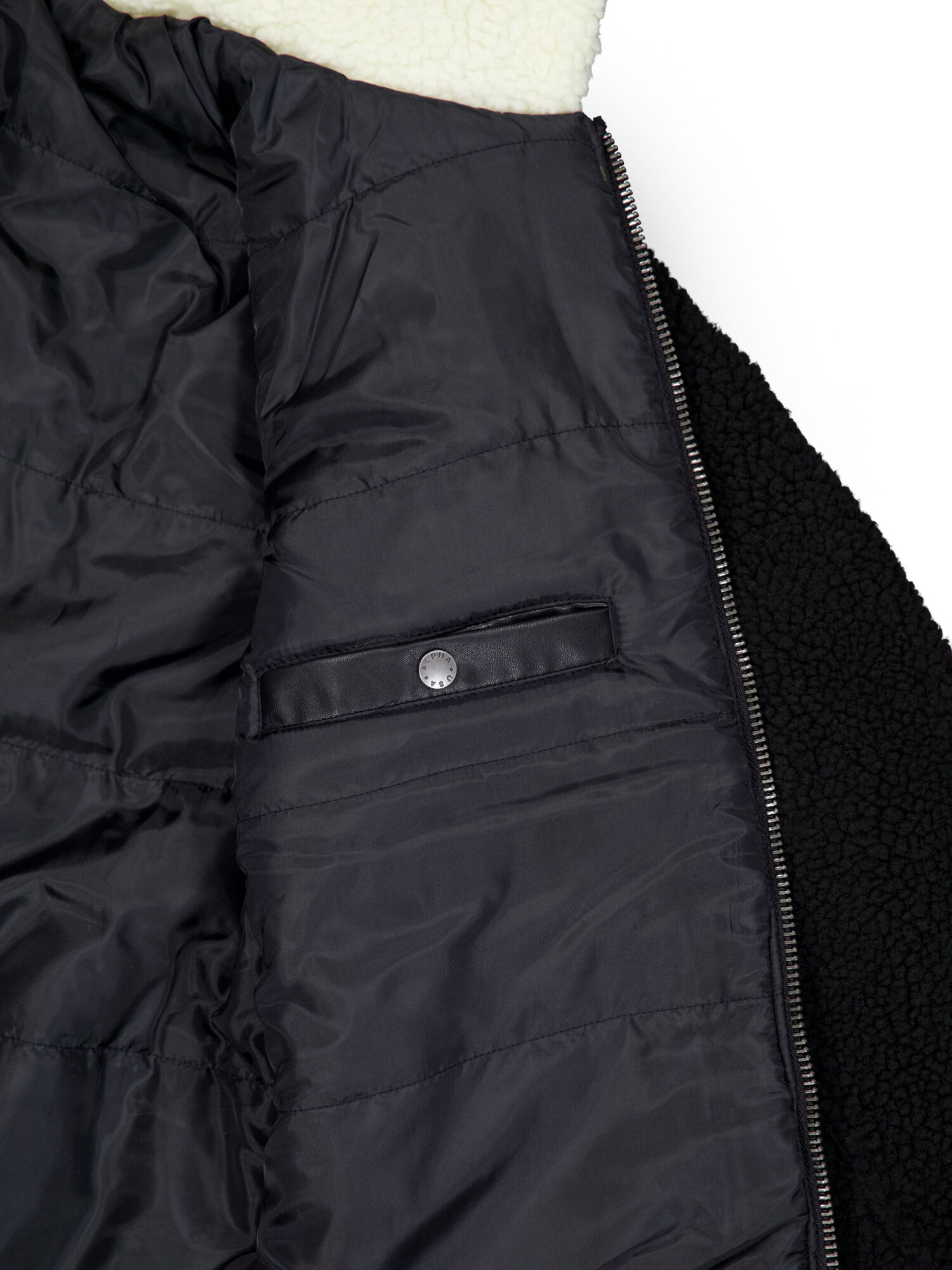 B-3 Teddy Bomber Jacket black/white 118118_95_00004_124306