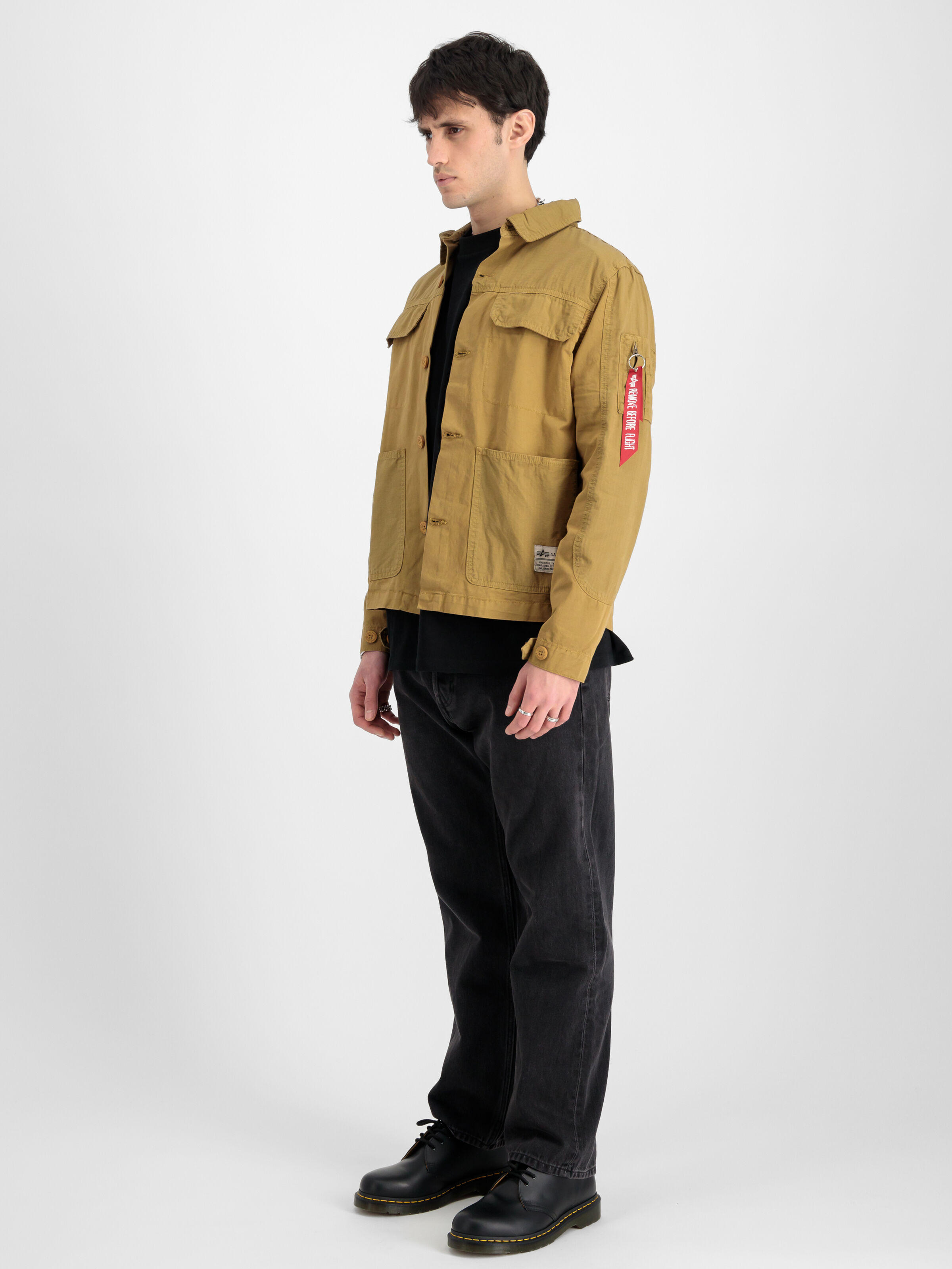 Color Block Overshirt khaki 146110_13_00002_181611