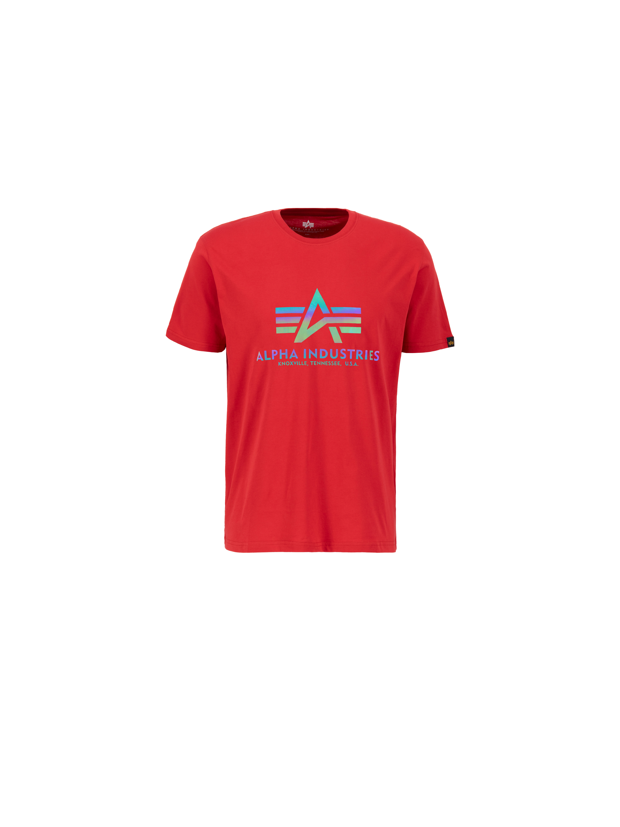 Basic Big Logo Rainbow Reflective T-Shirt speed red 100501RR_328_00001_194096.png
