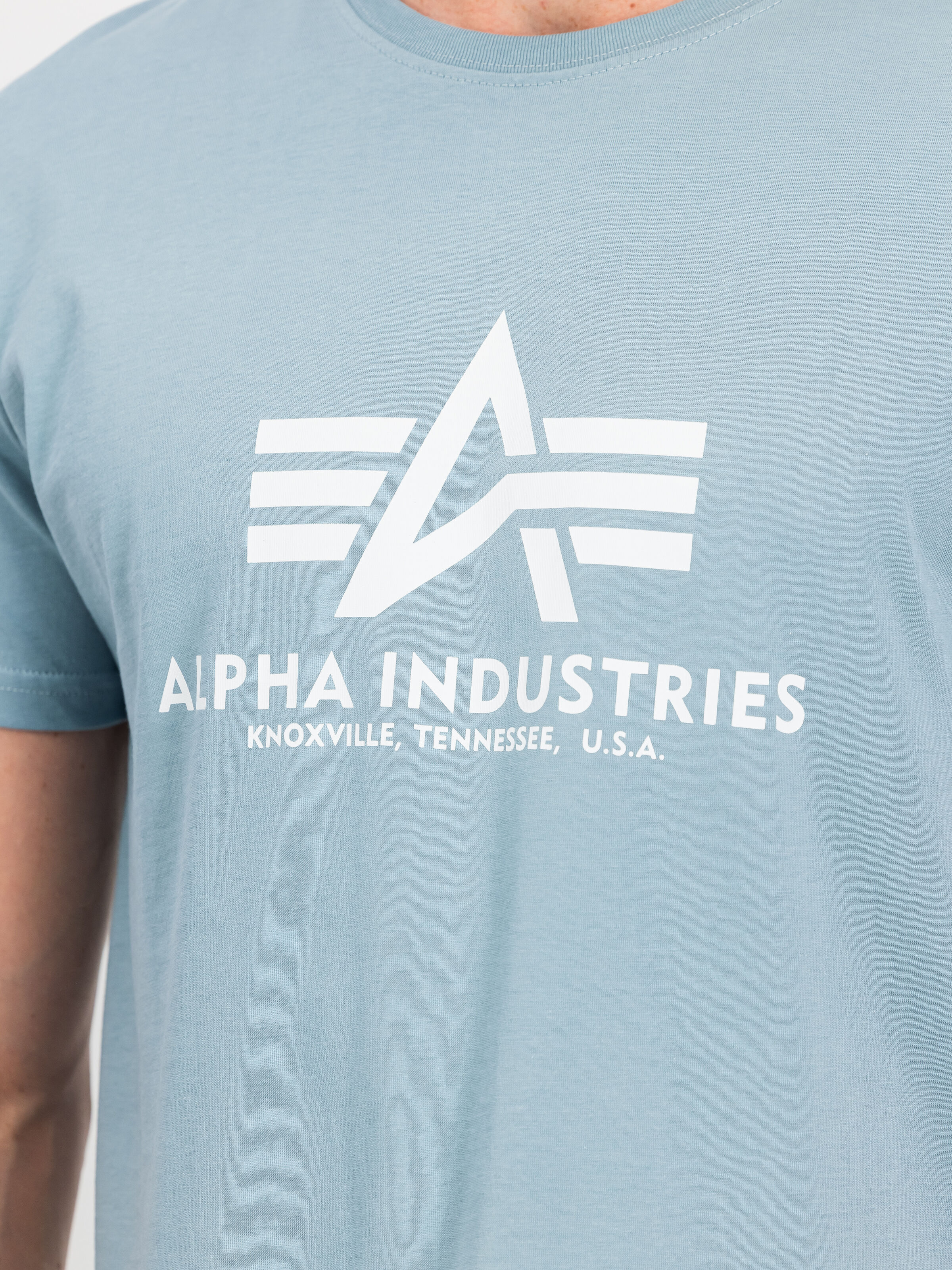 Basic Big Logo T-Shirt greyblue 100501_134_3_detail_00001_190337