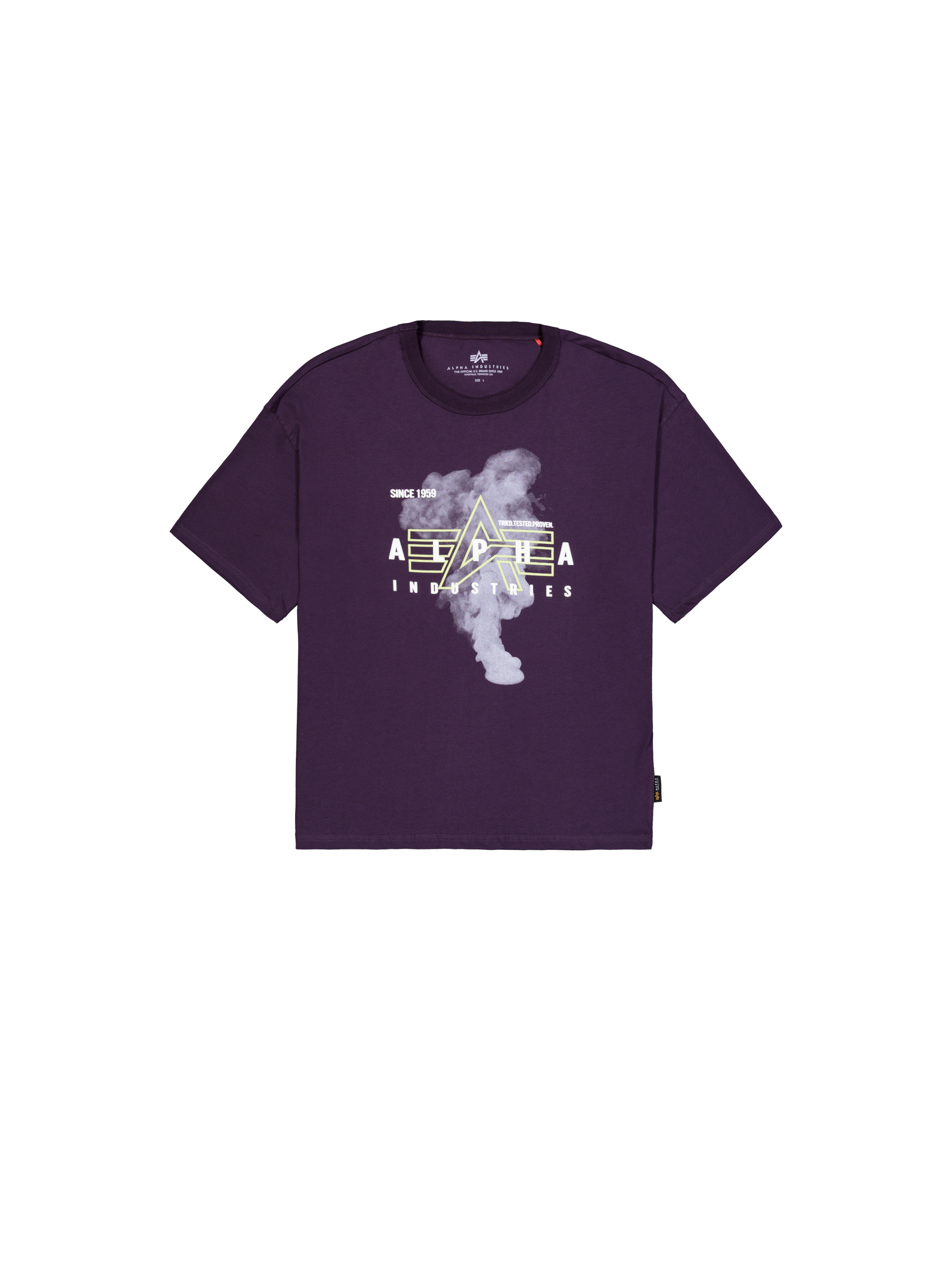 Smoke Logo T-Shirt Plum