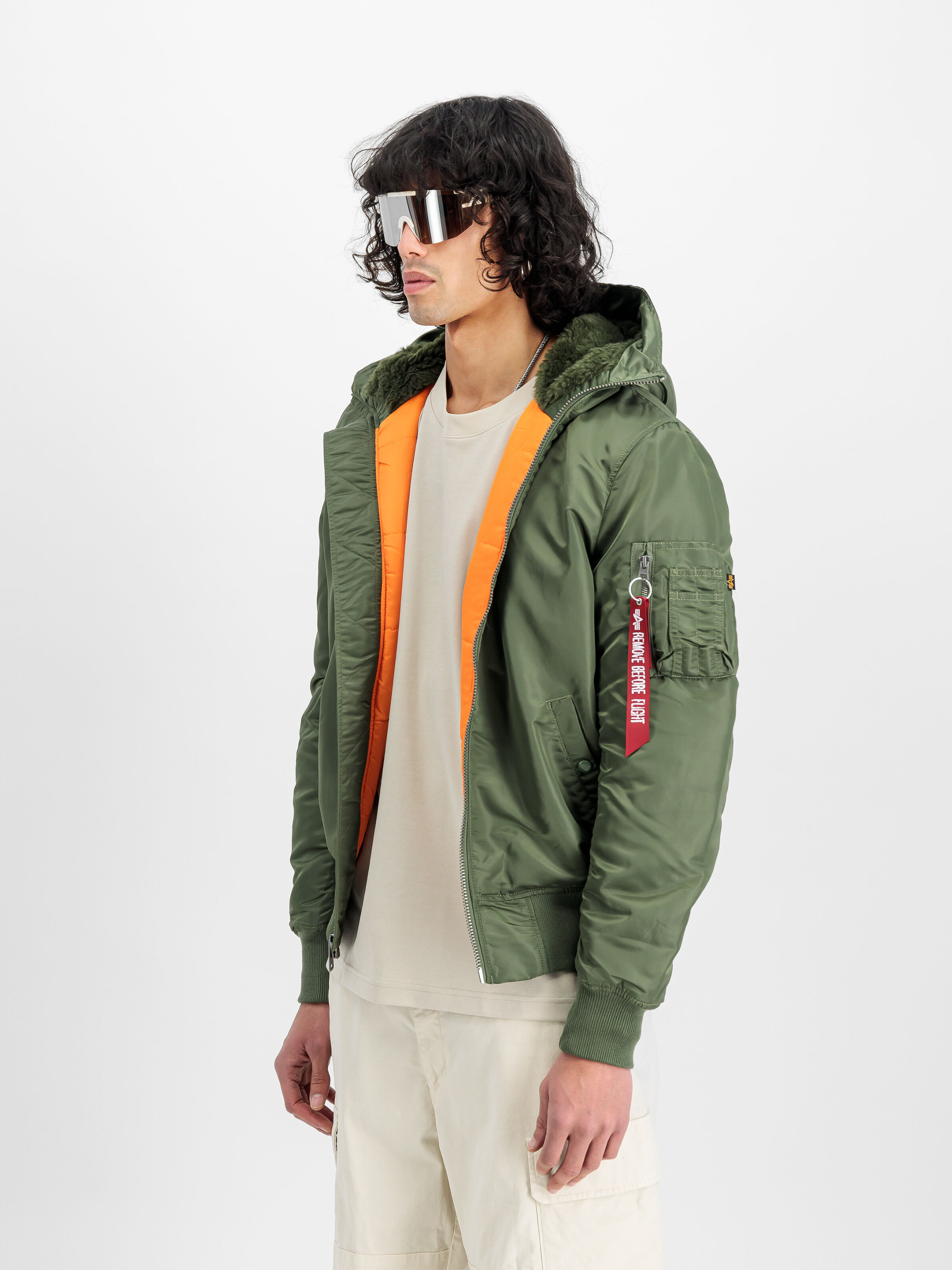 MA-1 Hooded Bomber Jacket sage-green 158104_01_2_model_00003_128834