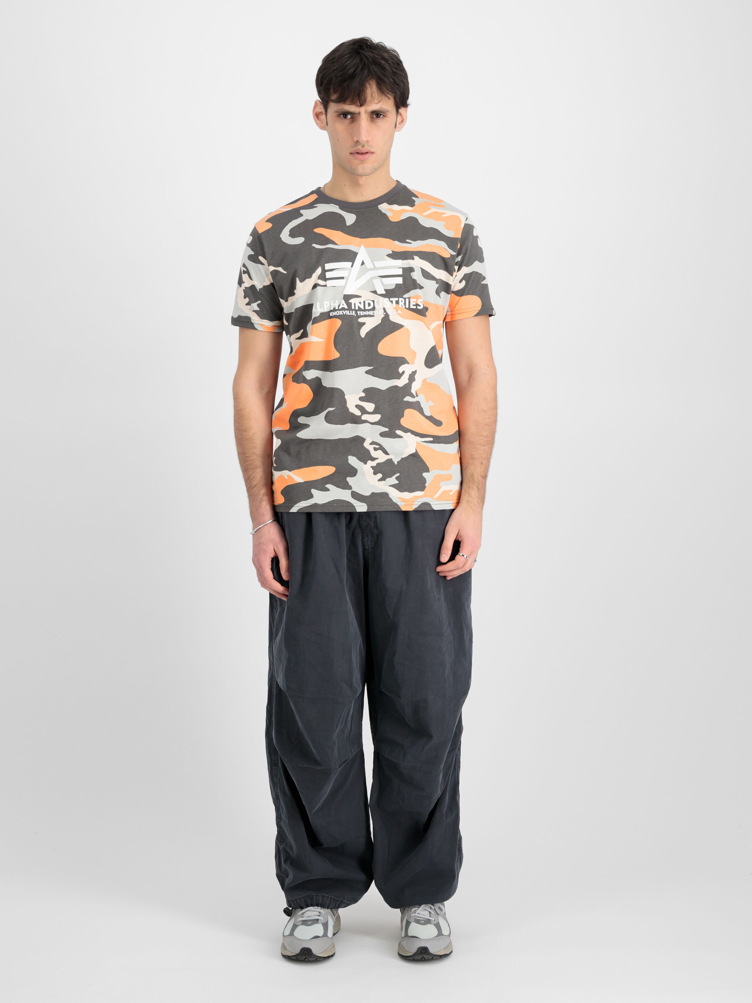 Basic Big Logo Camo PP T-Shirt orange grey camo 100501CPP_731_00001_182337