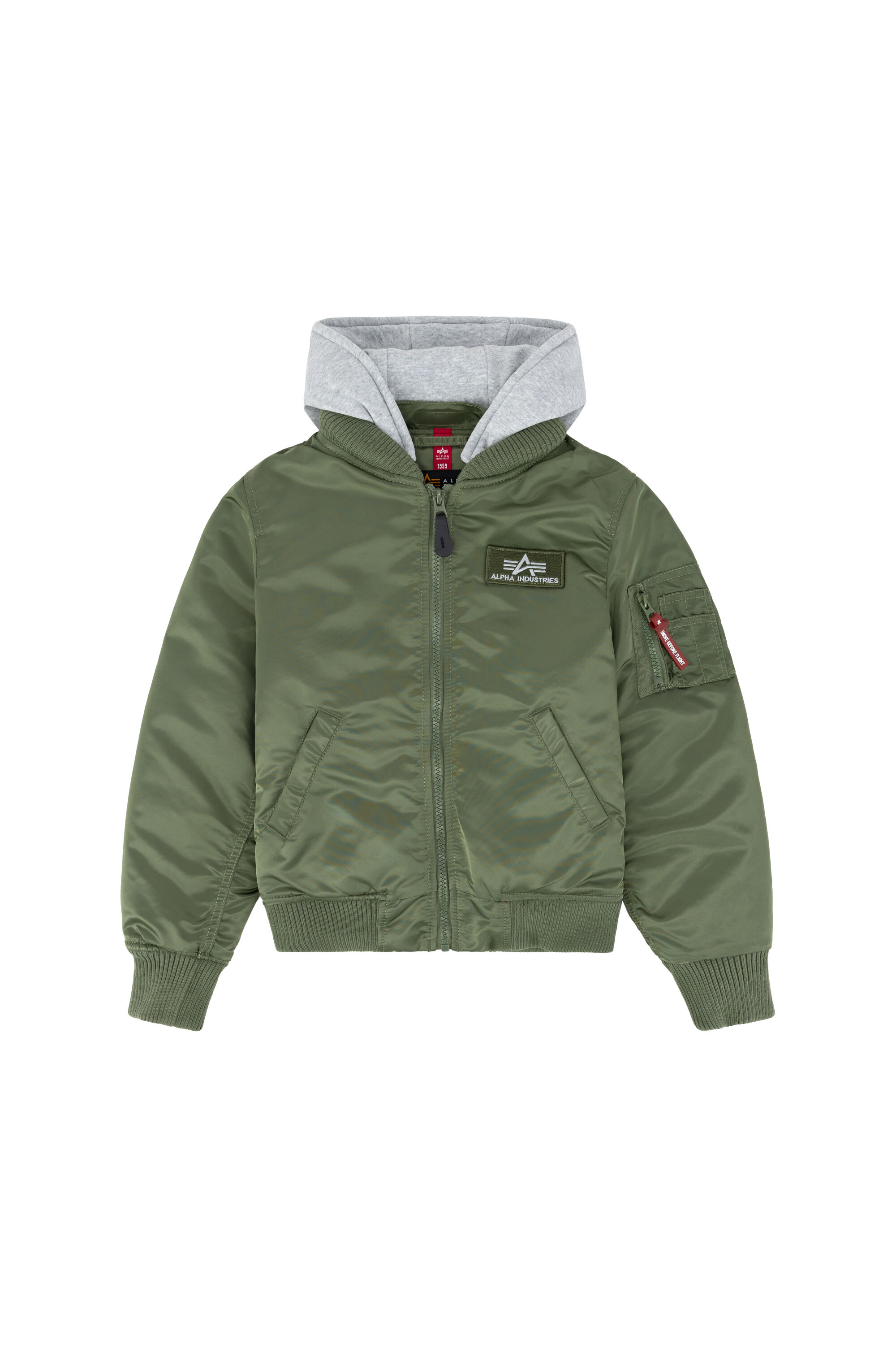 MA-1 Detachable Hood Bomber Jacket Kids sage-green 118701_01_001_124059.jpg