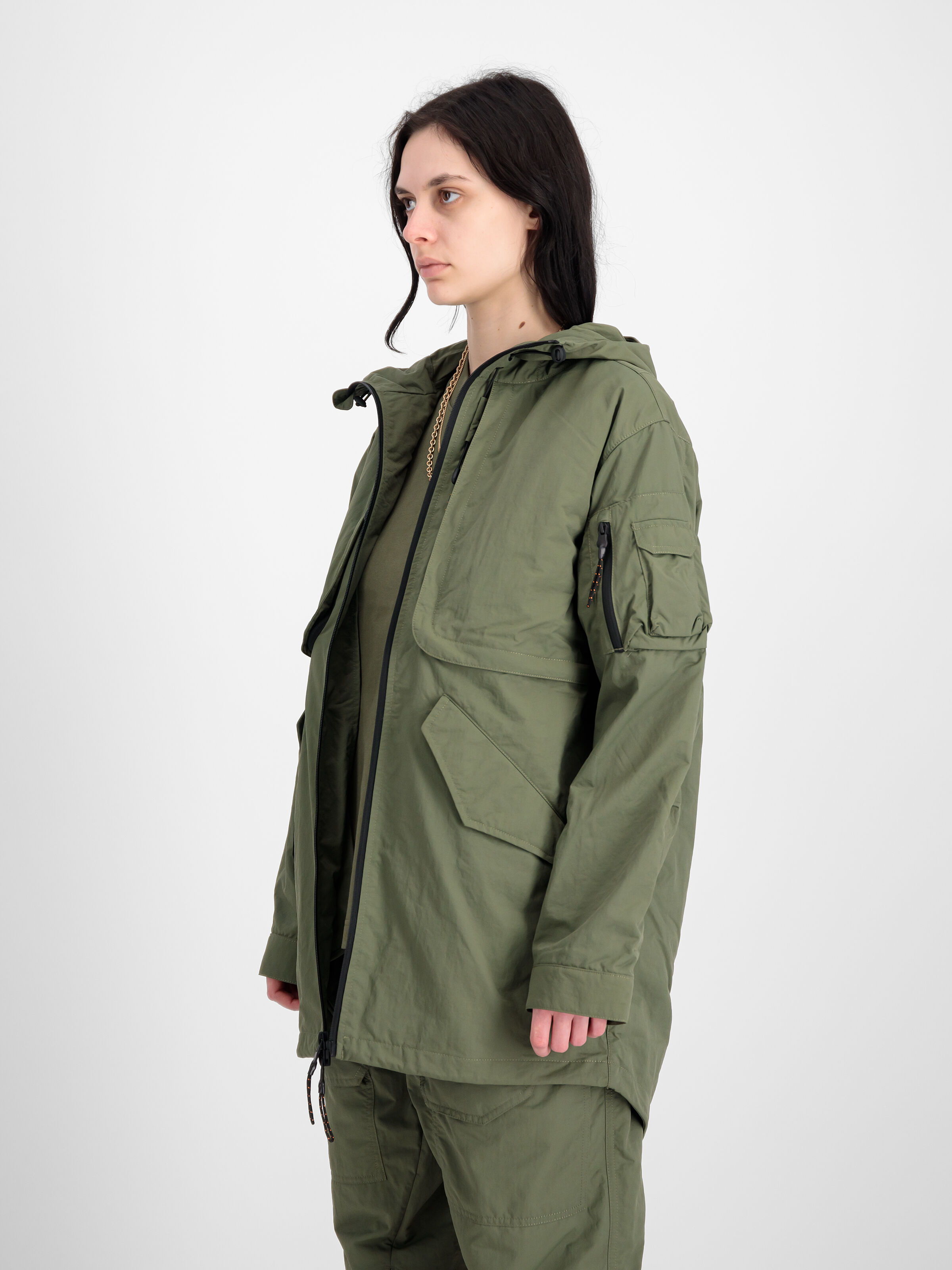 Utility UV Fishtail Jacket sage-green 146117UV_01_2_model_00003_102825