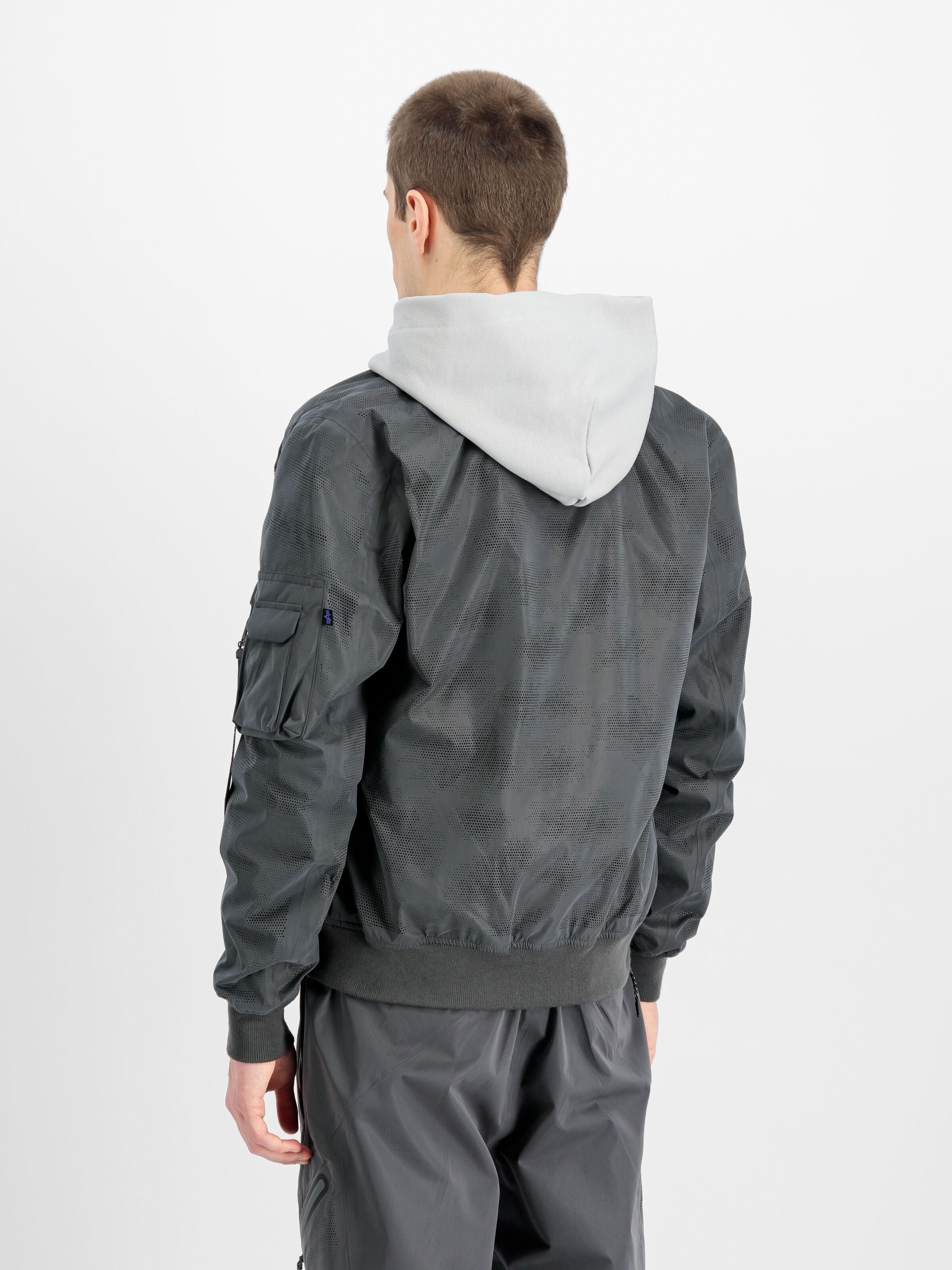 L-2B II Laser Cut Light Flight Jacket charcoal 756120_747_2_model_00004_155263