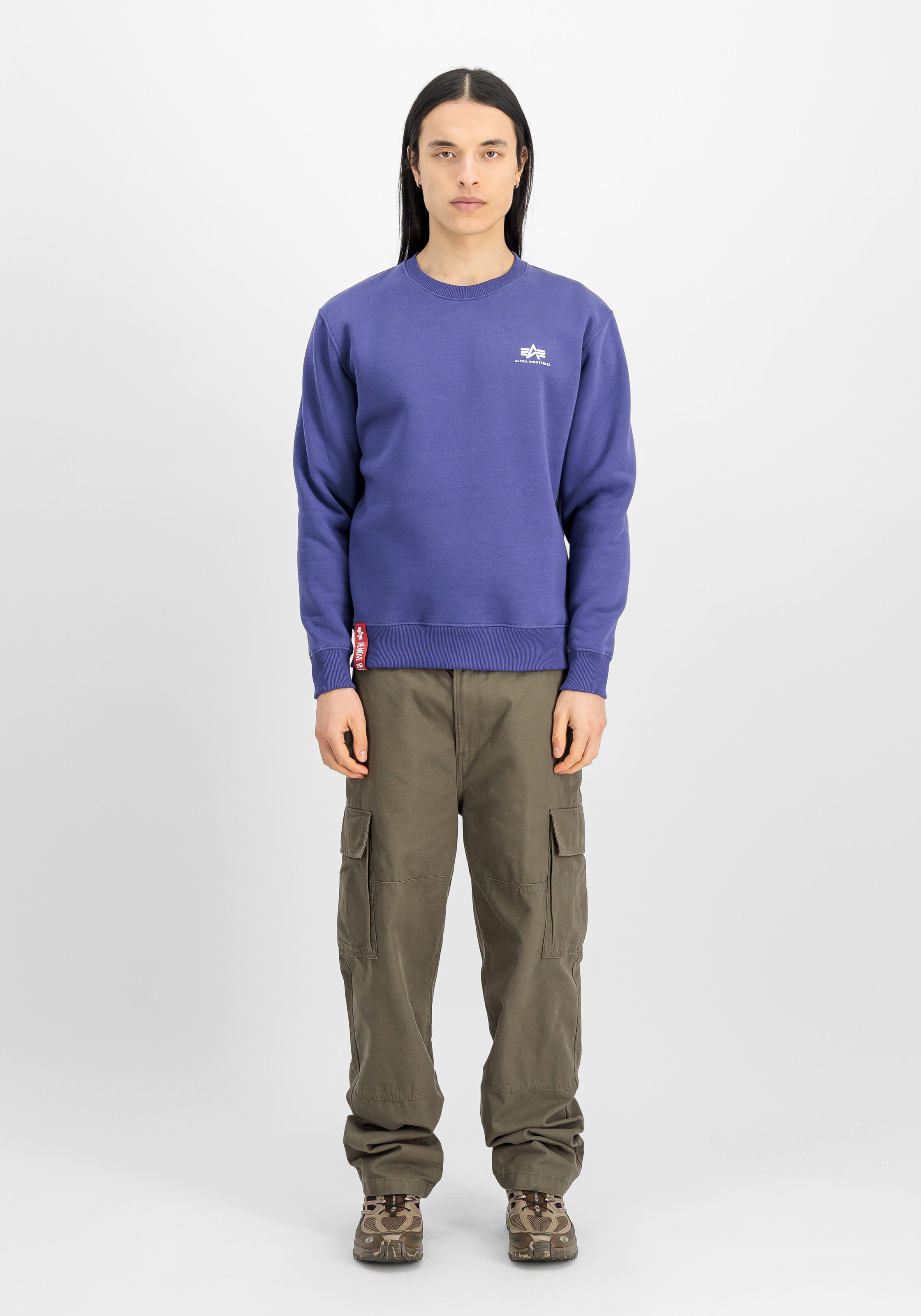Basic Small Logo Sweatshirt night purple 188307_735_2_model_00001_146261