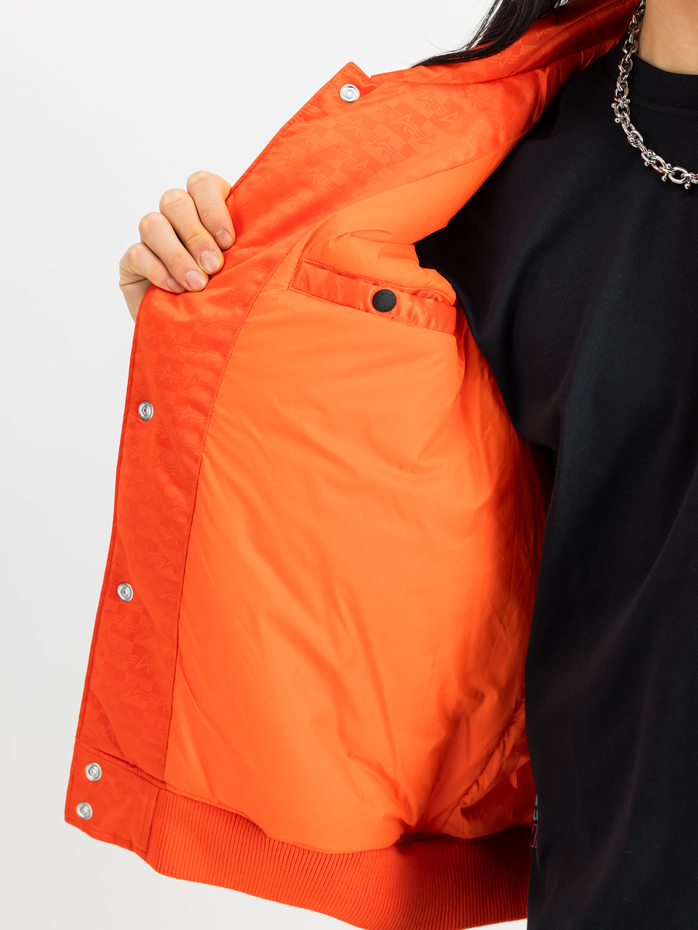 Coach Logo Bomber Jacket boost orange 156145_736_3_detail_00001_148109