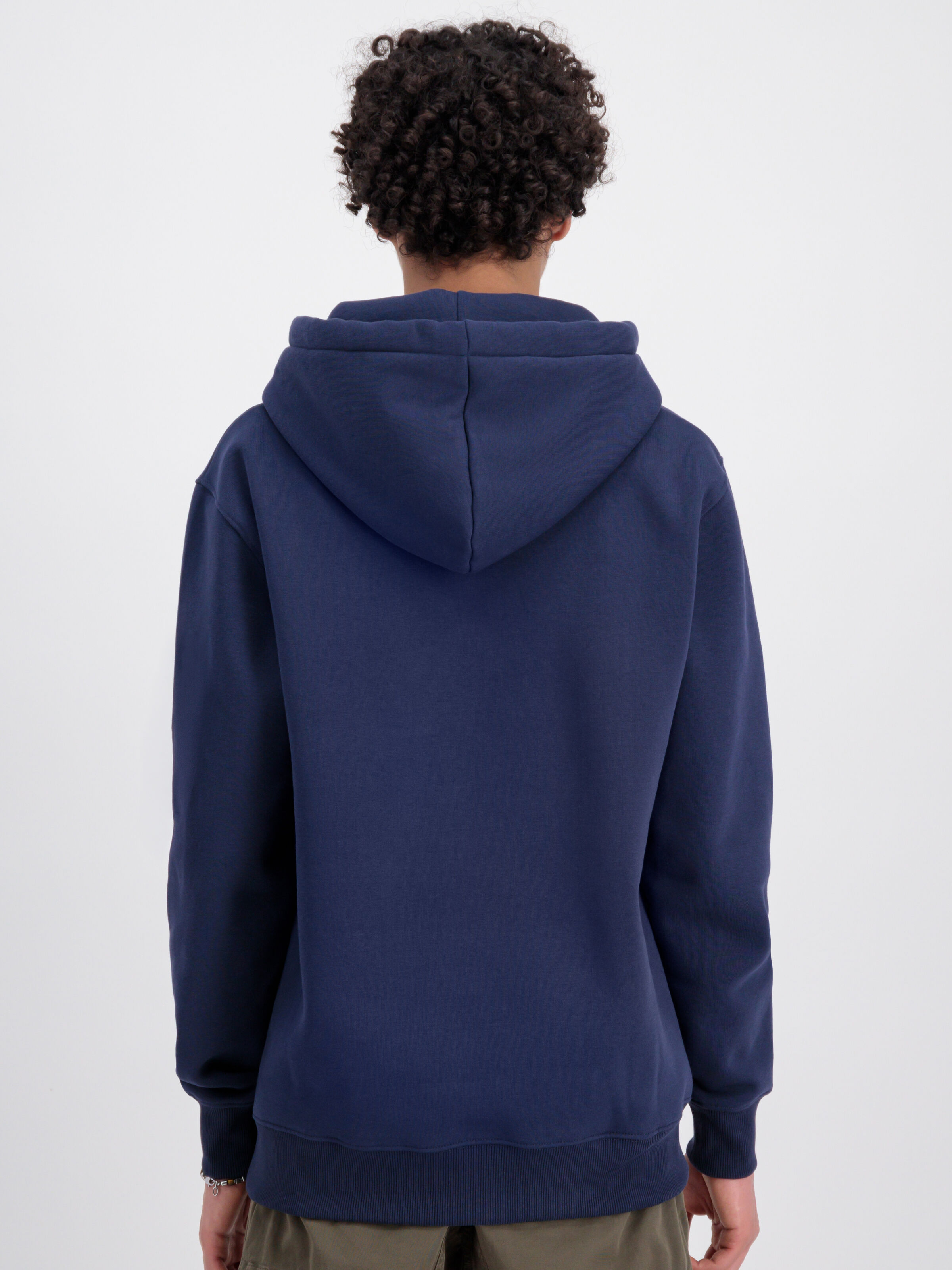 Basic Big Logo Rubber Hoodie ultra navy 178312RB_697_2_model_00003_226299