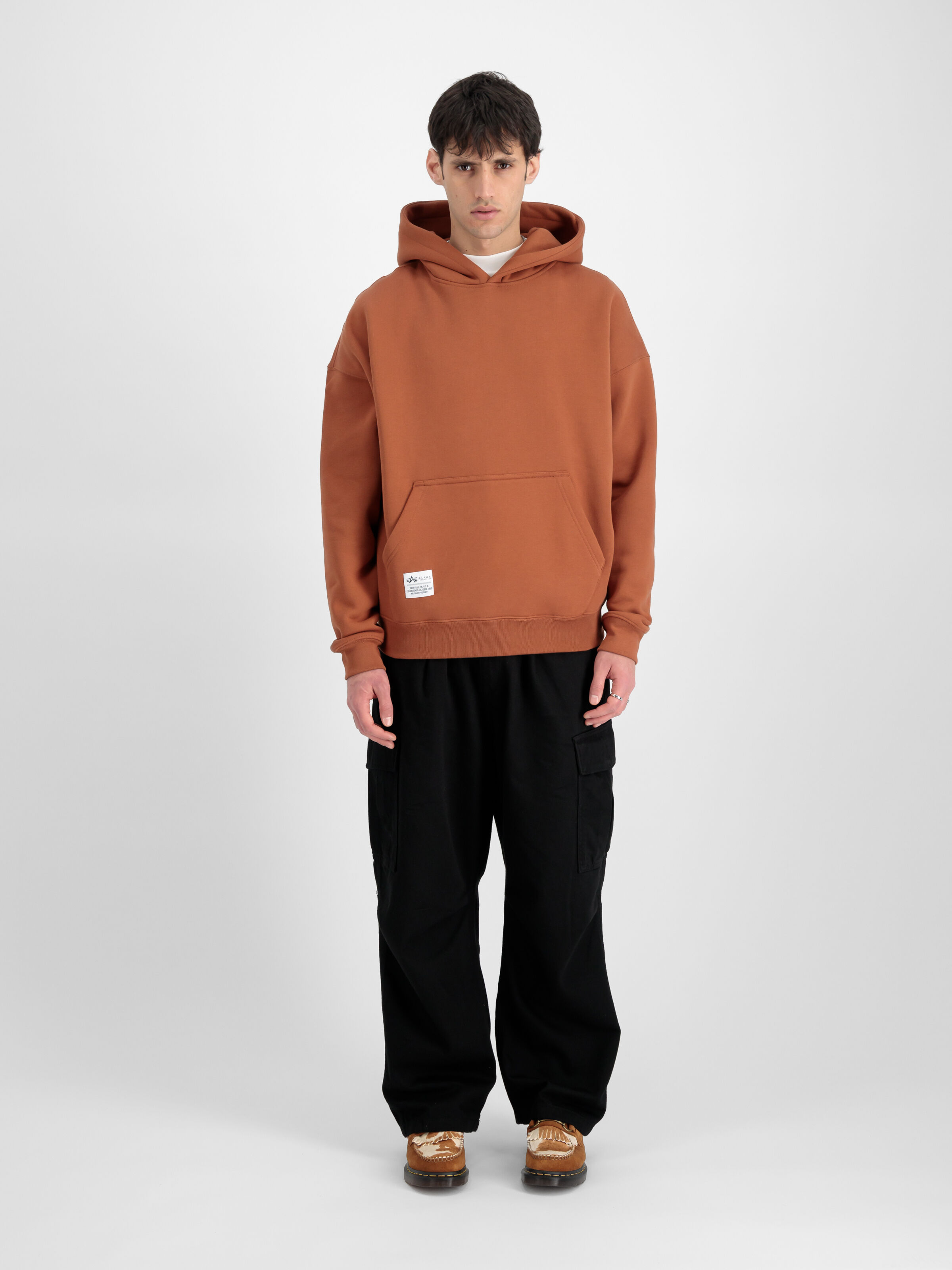 Logo Backprint Hoodie hazel brown 146336_709_2_model_00001_126270