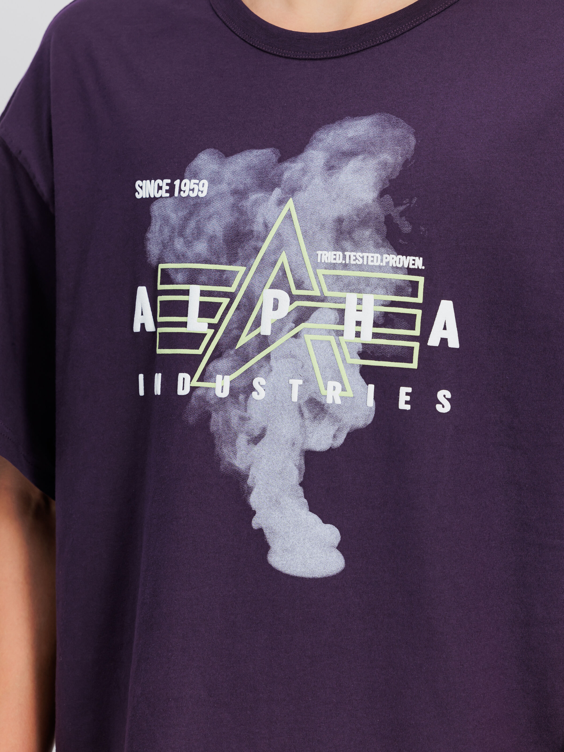 Smoke Logo T-Shirt Plum 148508_719_3_detail_00001_107351