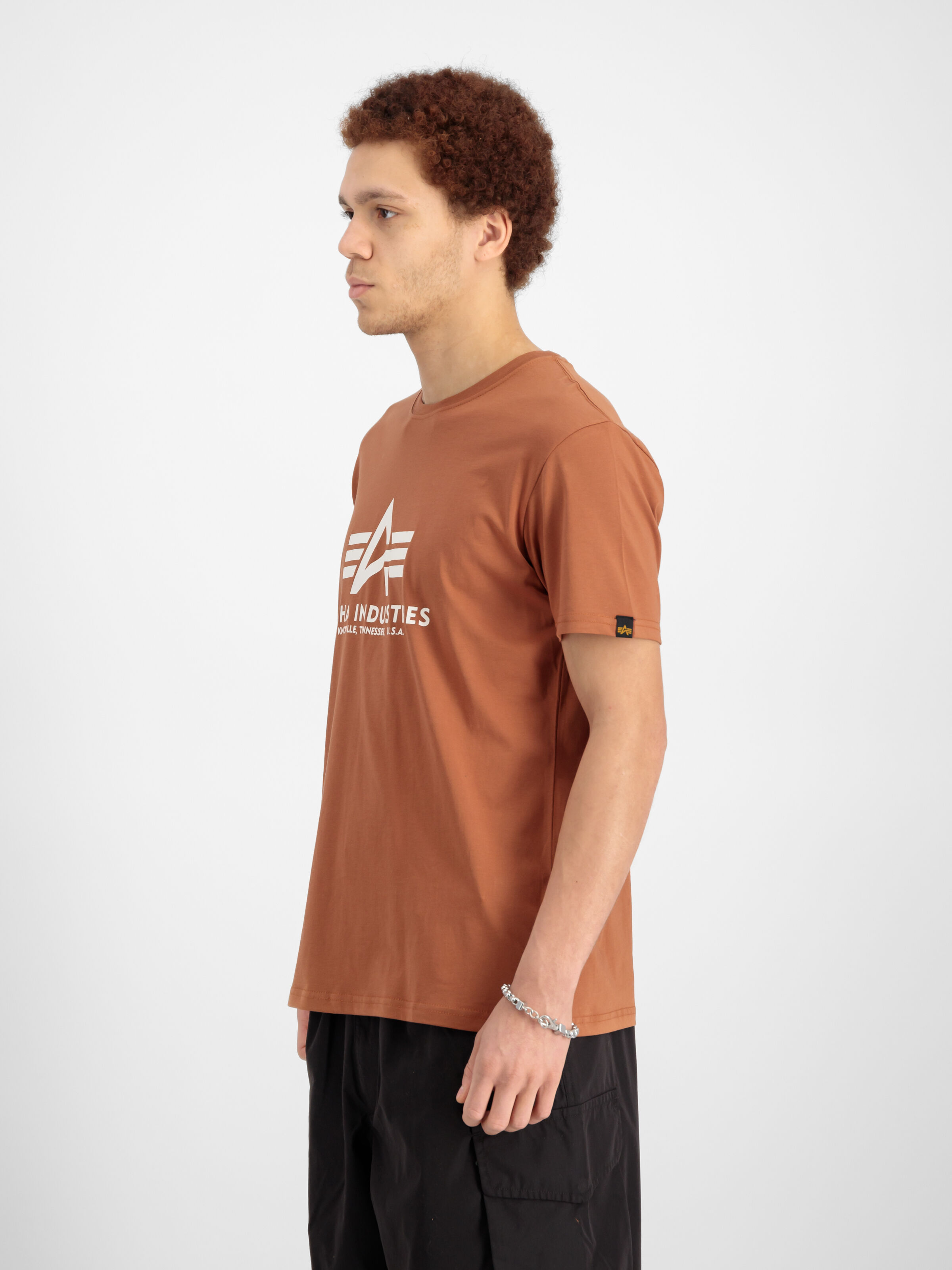 Basic Big Logo T-Shirt hazel brown 100501_709_2_model_00003_126618