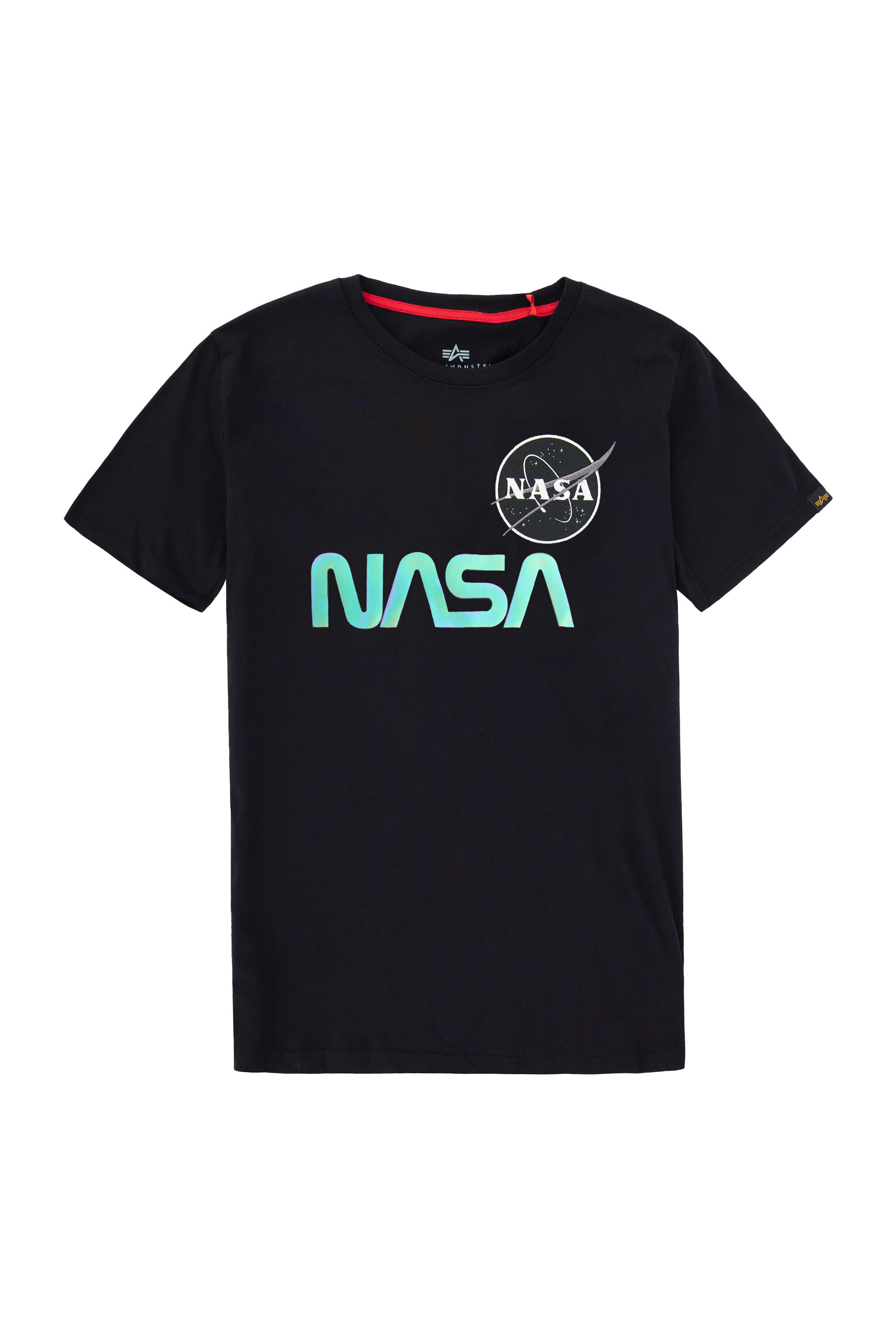 NASA Rainbow Reflective T-Shirt Kids black 198718RR_03_001_121856.jpg