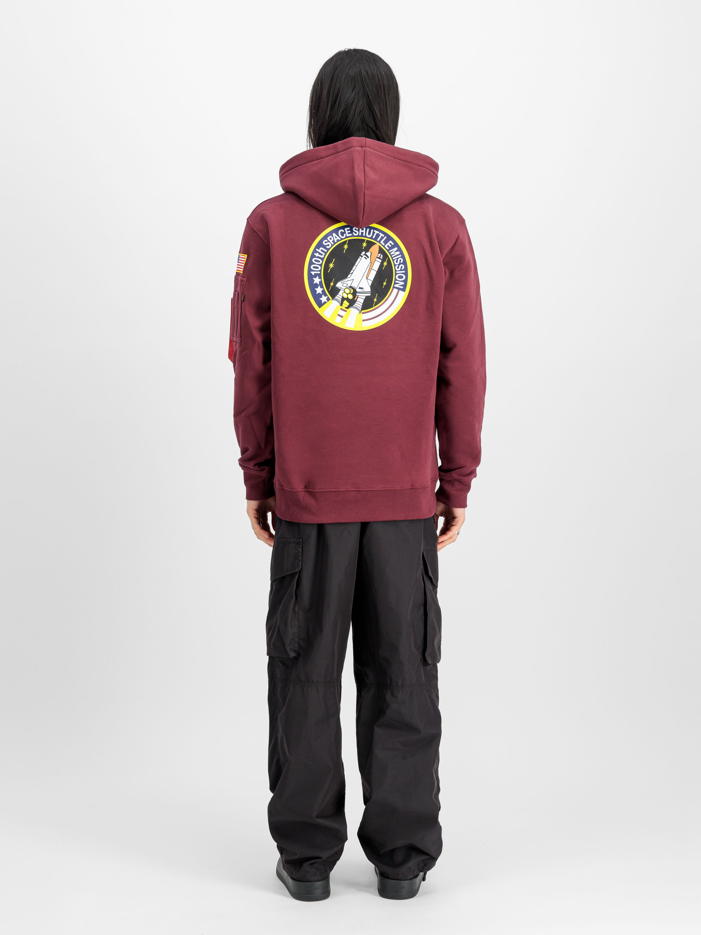 Space Shuttle SMU Hoodie burgundy 128814_184_2_model_00002_145644