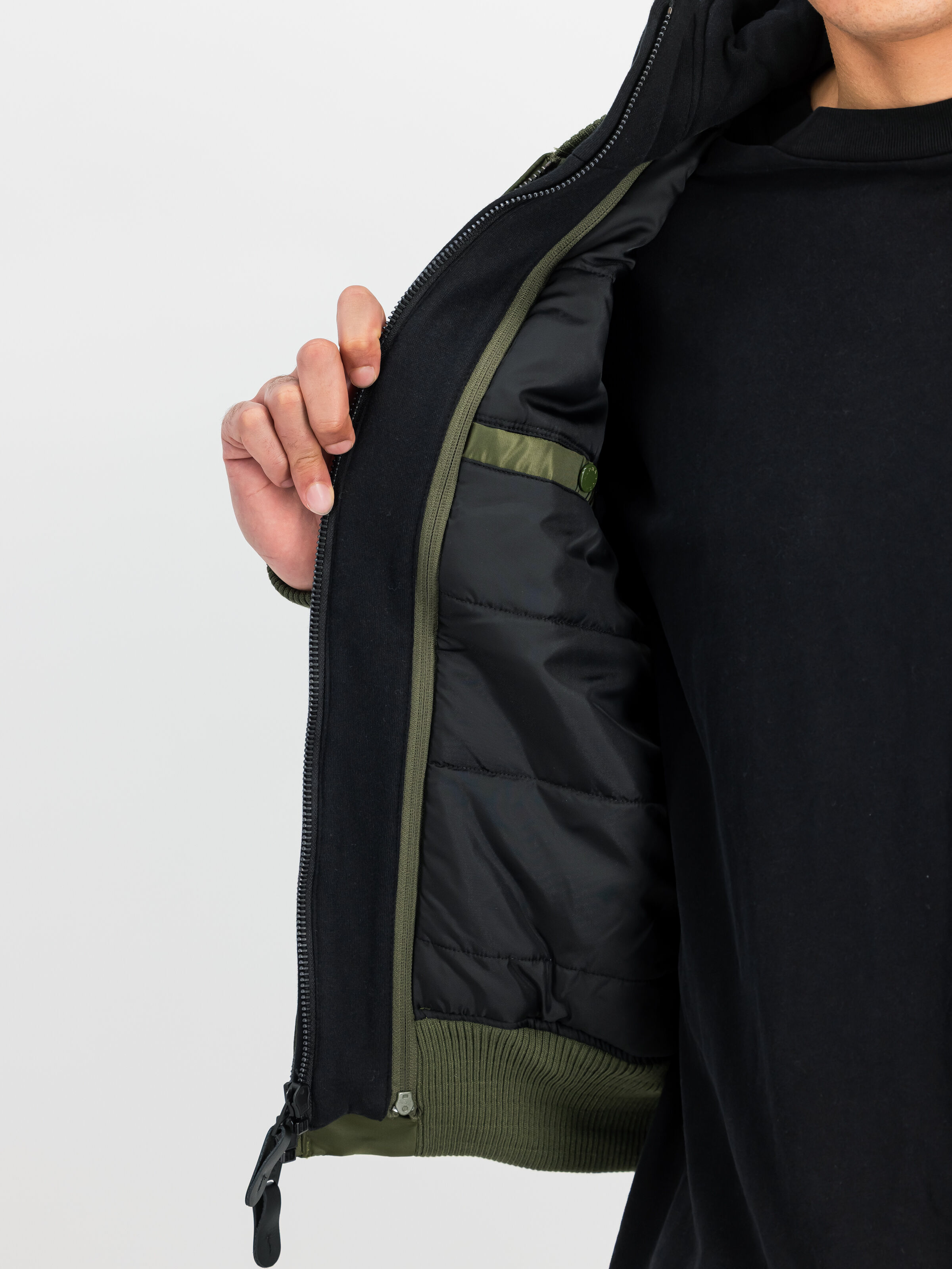 MA-1 D-Tec Hood Bomber Jacket darkgreen/black 183110_481_3_detail_00001_185250