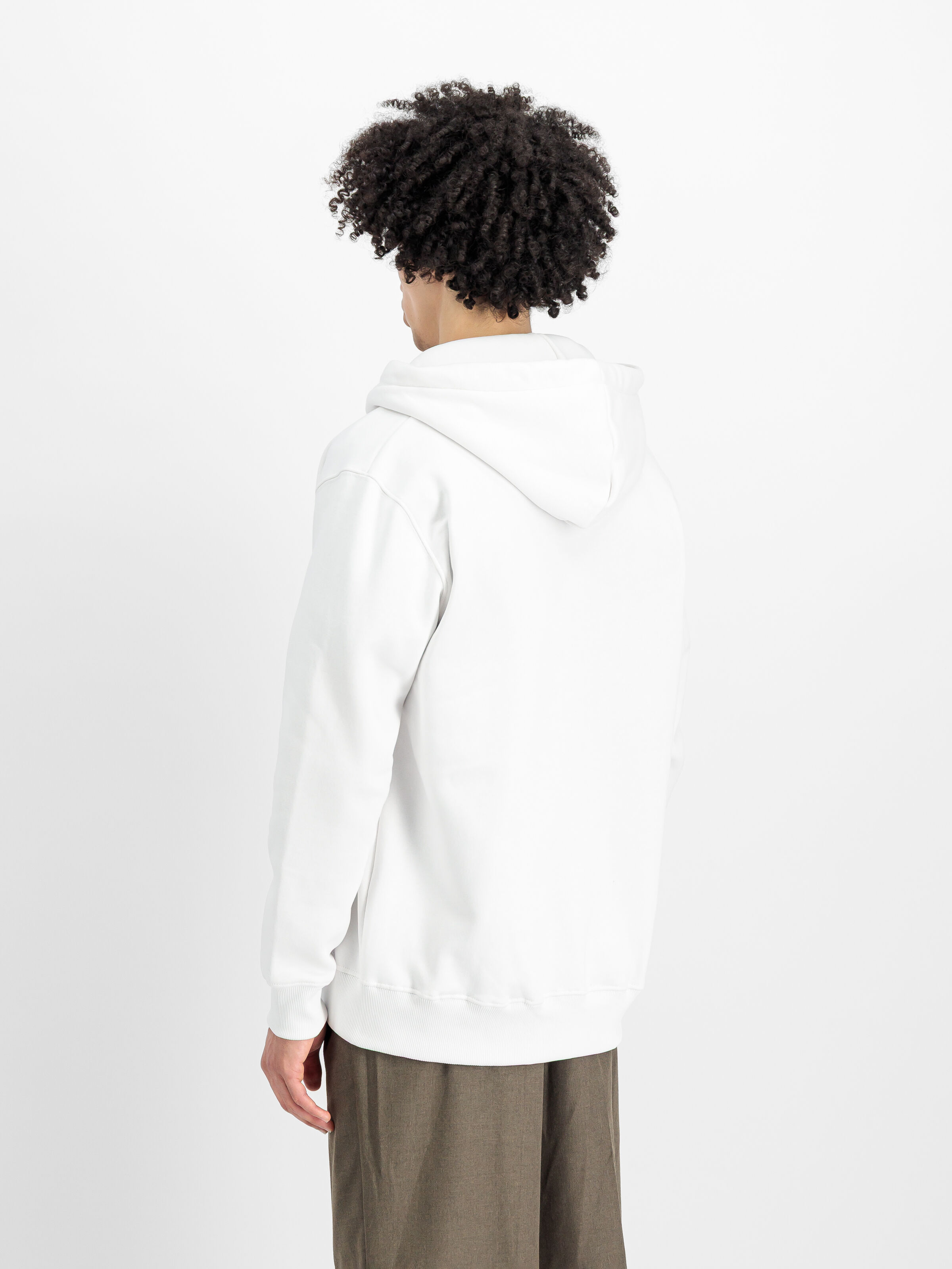 Basic Small Logo Zip Hoodie white 118342_09_2_model_00003_156448