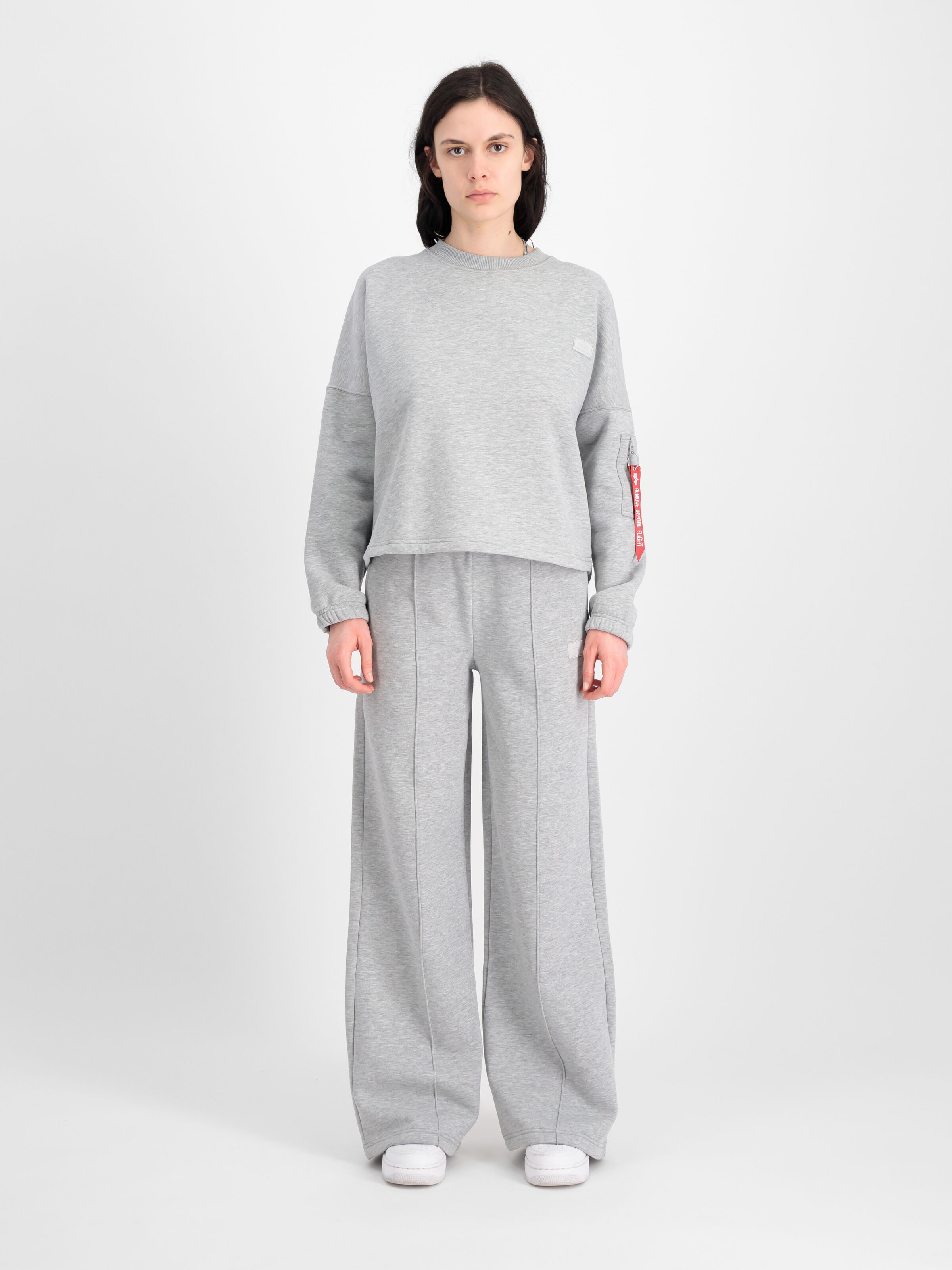 X-Fit Label Wide Women Jogger grey heather 138051_17_00007_243363