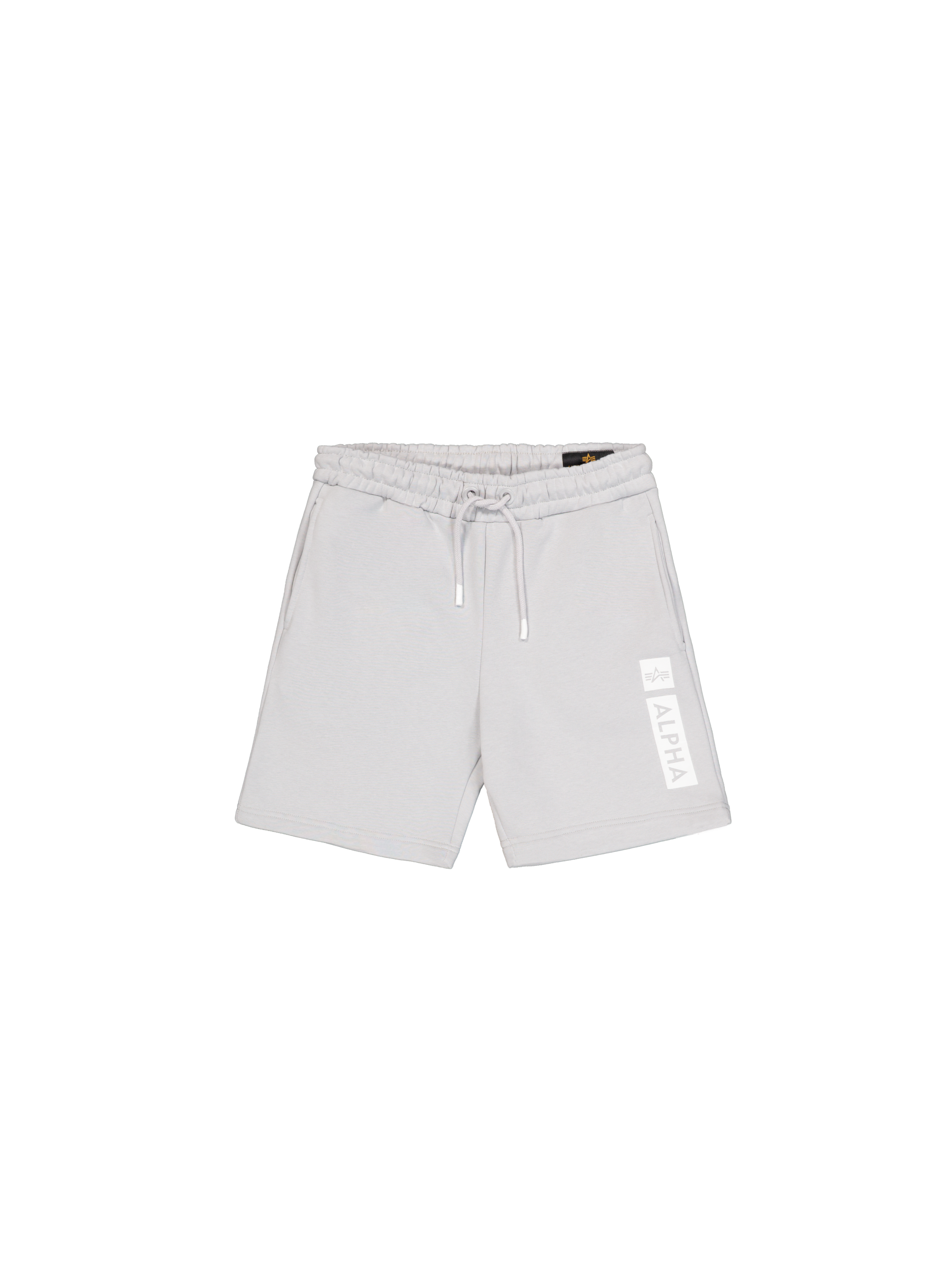 Alpha Puff Print Short pastel grey 146365_666_1_flatlay_00001_224938