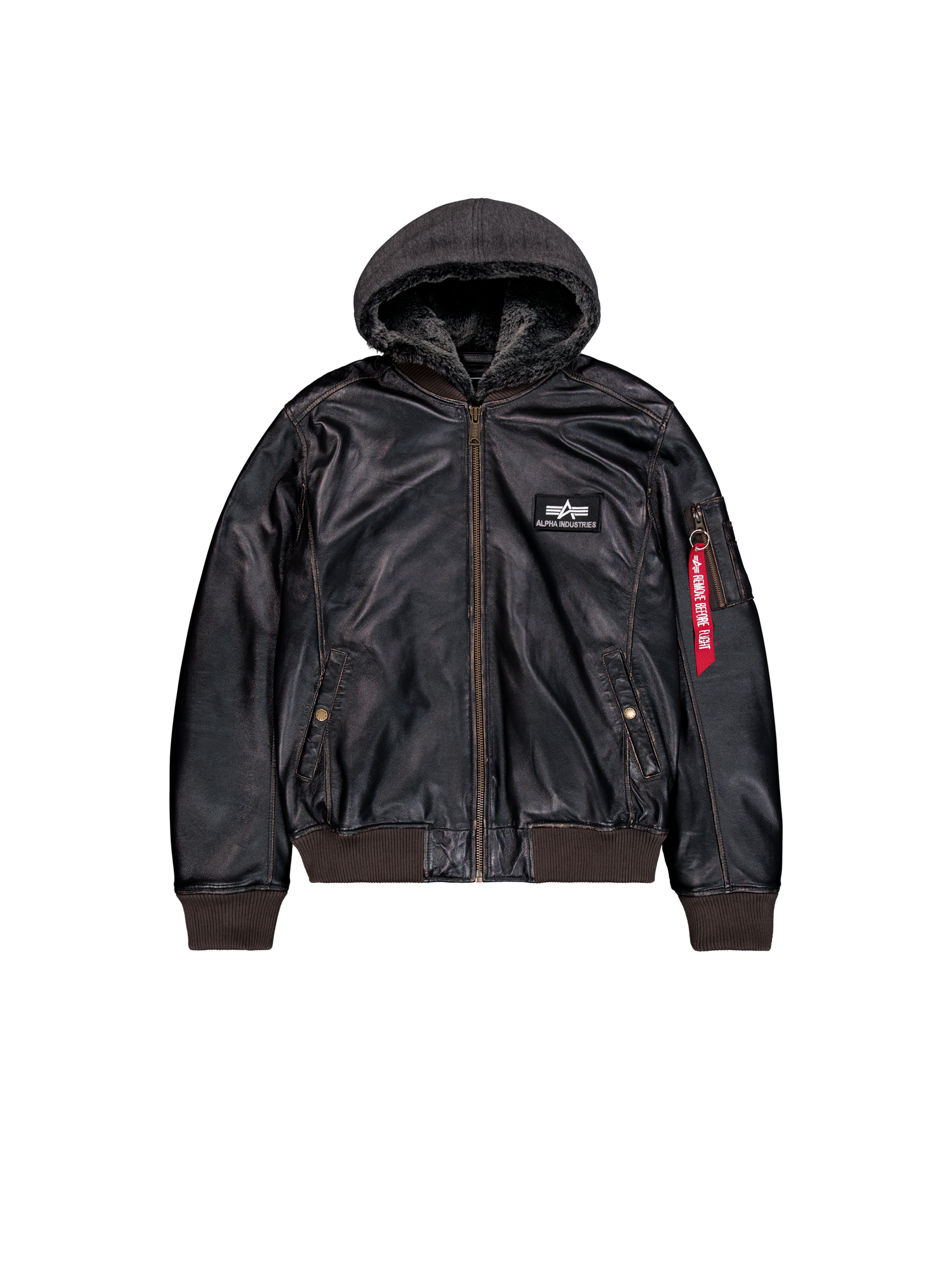 MA-1 D-Tec Leather Bomber Jacket MA-1 D-Tec Leather Bomber Jacket