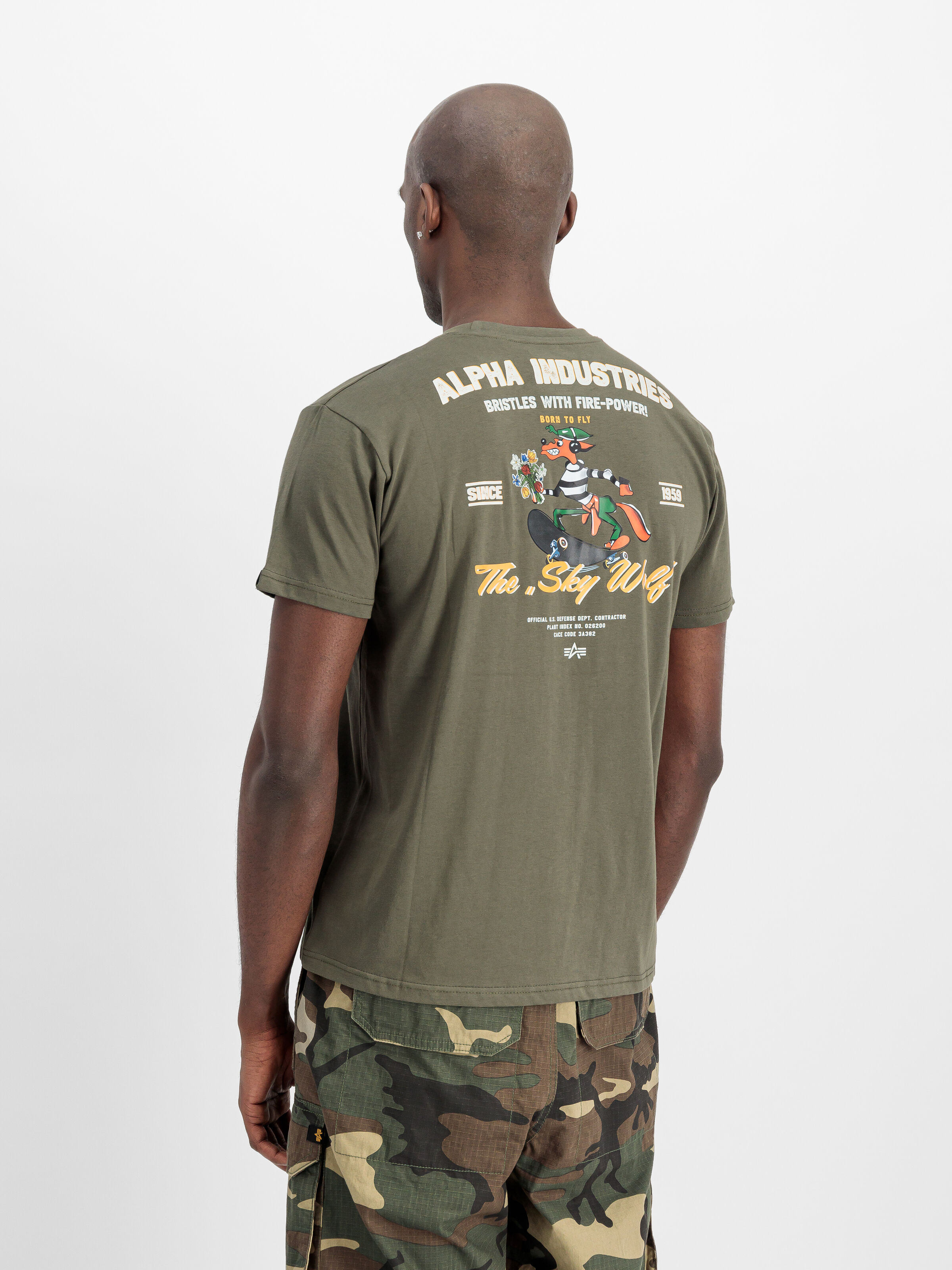 Sky Wolf T-Shirt mud olive 258510_443_2_model_00003_162887