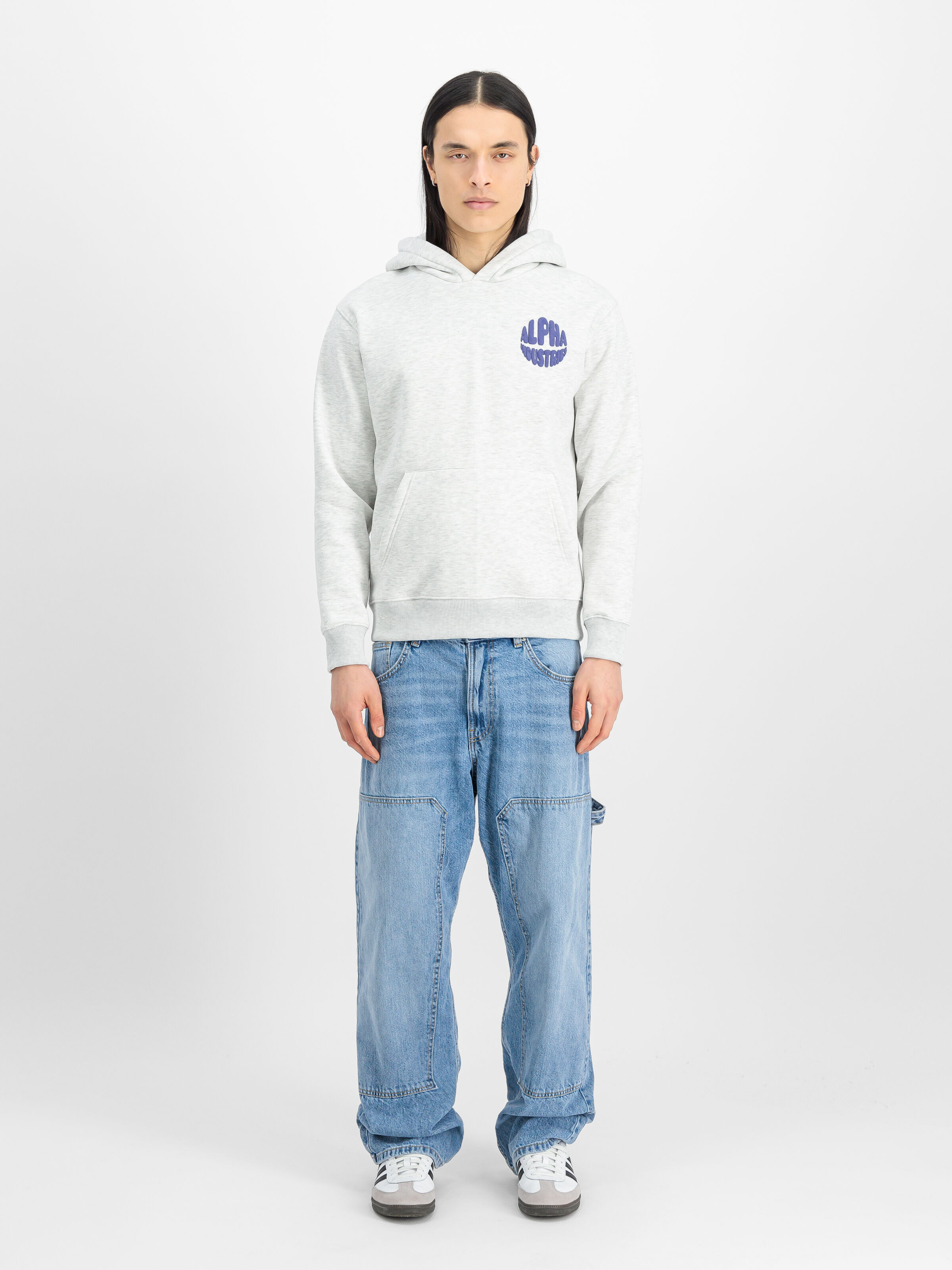 Backprint Logo Hoodie pastel grey melange 156336_752_2_model_00001_147795