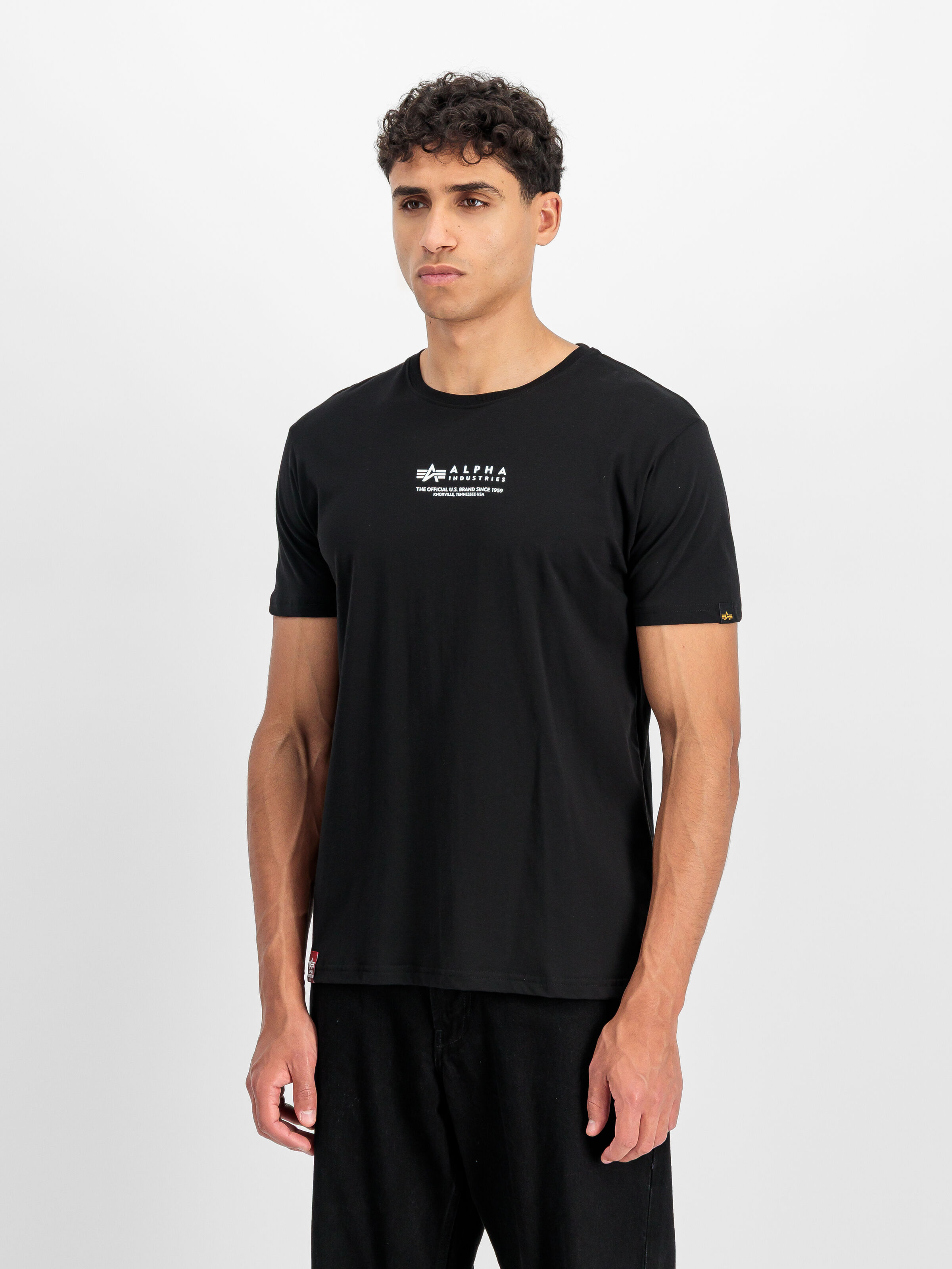Alpha Wording T-Shirt black 108501_03_2_model_00002_199472