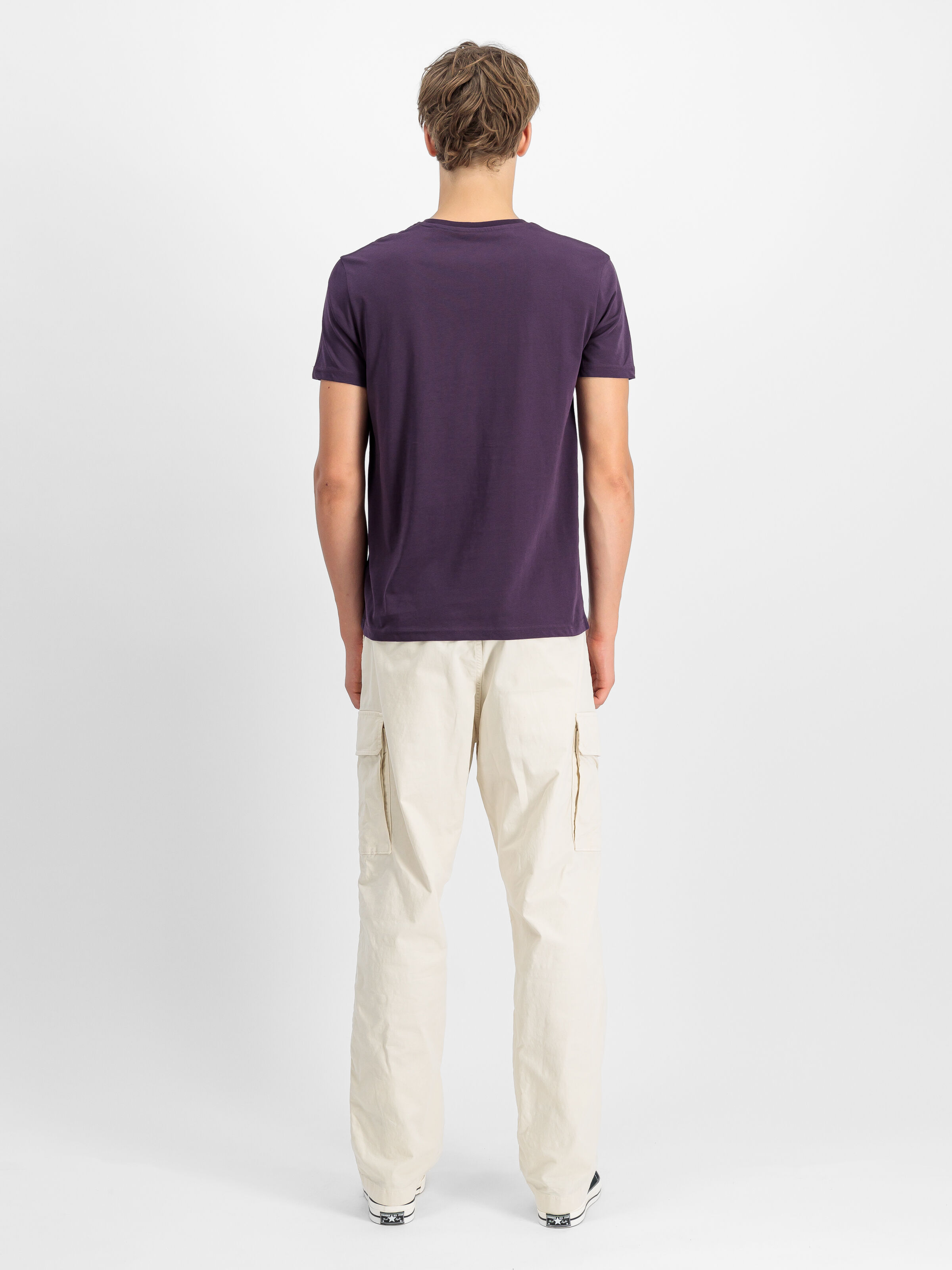 Basic Big Logo Rubber T-Shirt Plum 100501RB_719_2_model_00002_129259