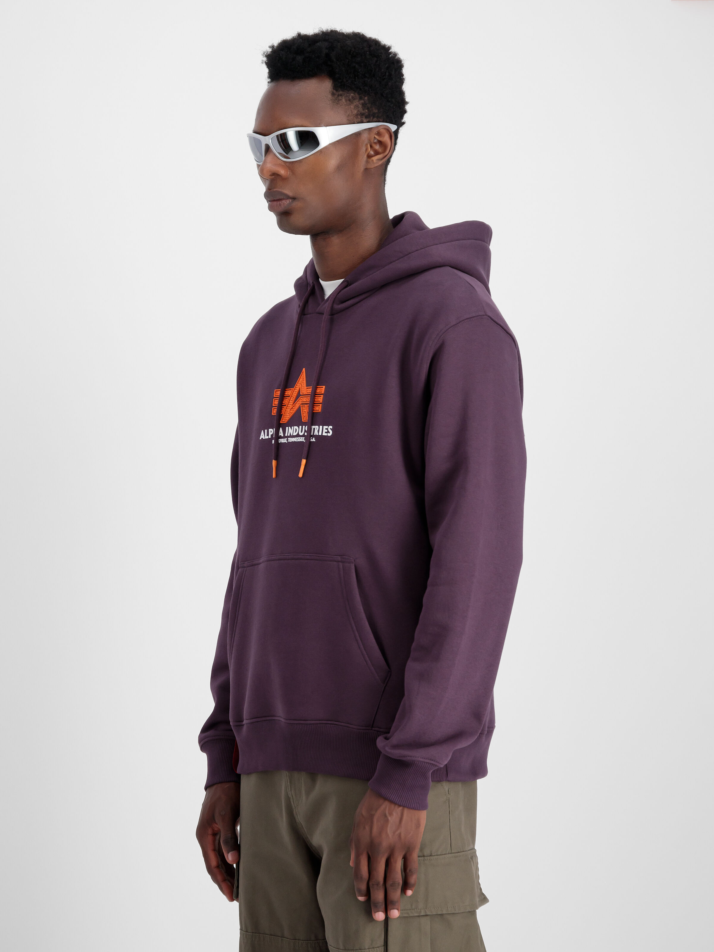 Basic Big Logo Rubber Hoodie Plum 178312RB_719_2_model_00003_129340