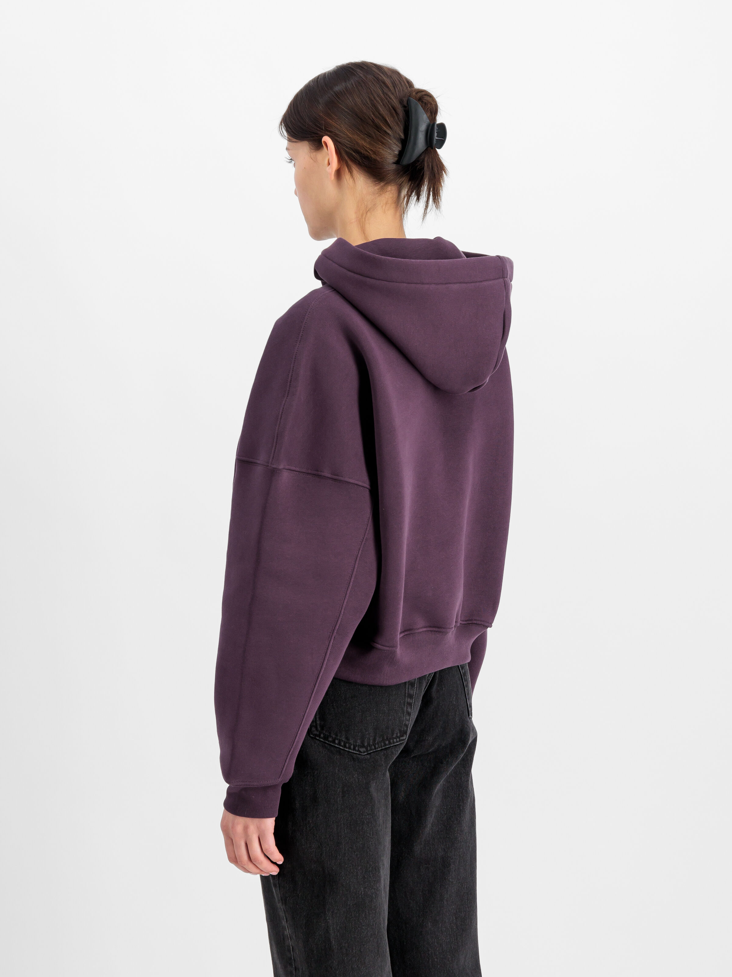 Logo Hoodie Women Plum 148040_719_2_model_00004_103858