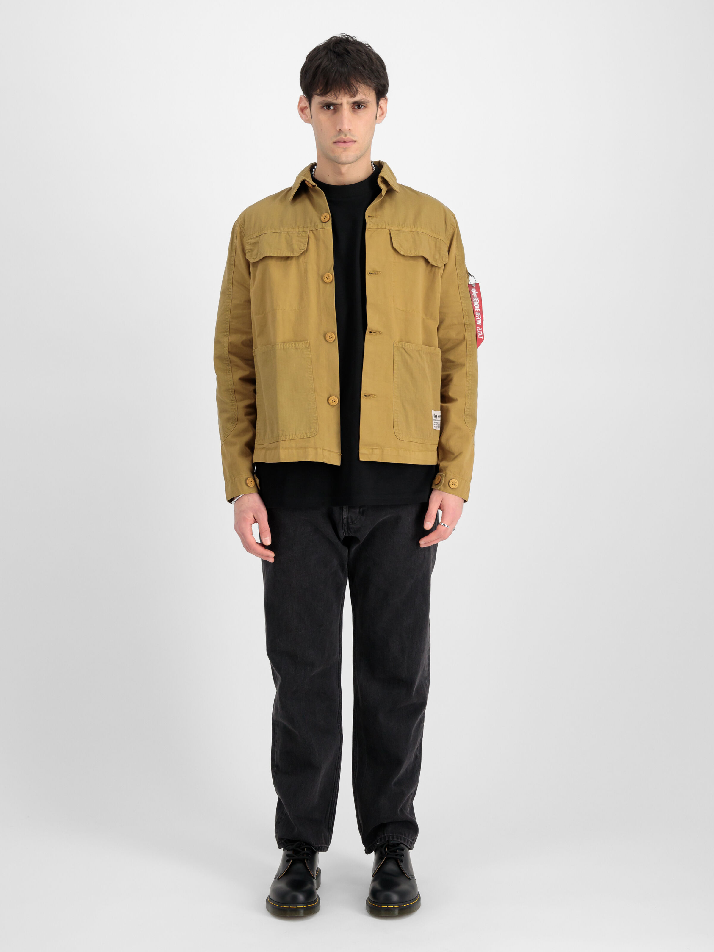 Color Block Overshirt khaki 146110_13_00001_181610
